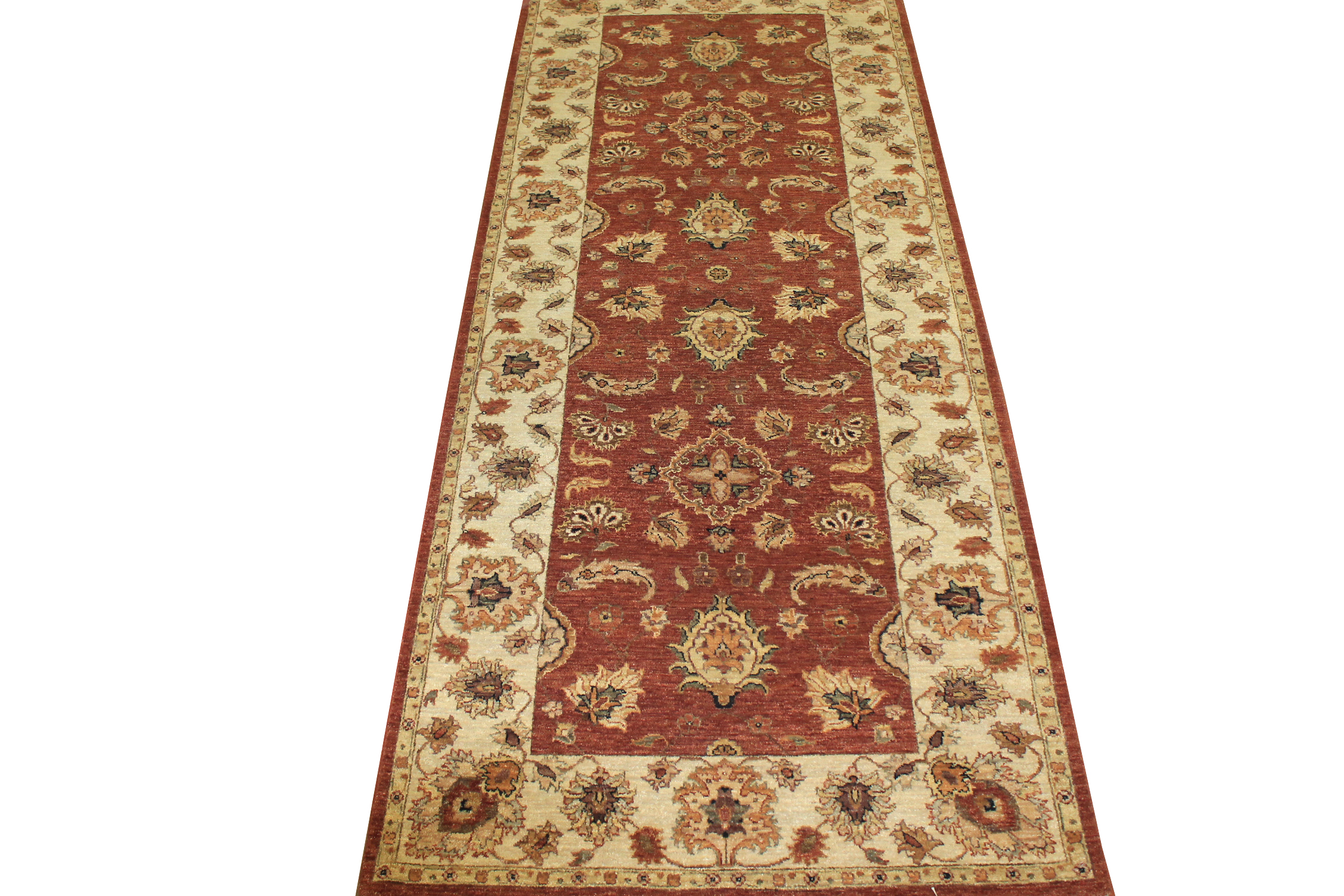 Clearance & Discount Rugs Sultan 10191 Rust - Orange & Ivory - Beige Hand Knotted Rug