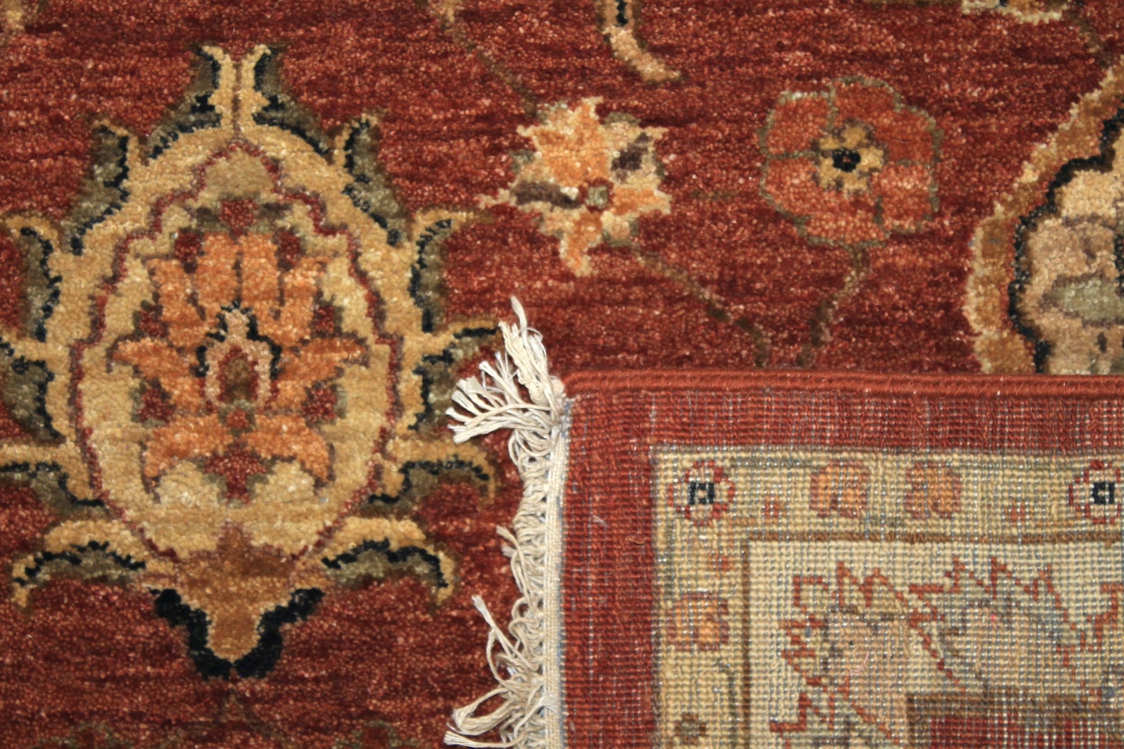 Clearance & Discount Rugs Sultan 10191 Rust - Orange & Ivory - Beige Hand Knotted Rug
