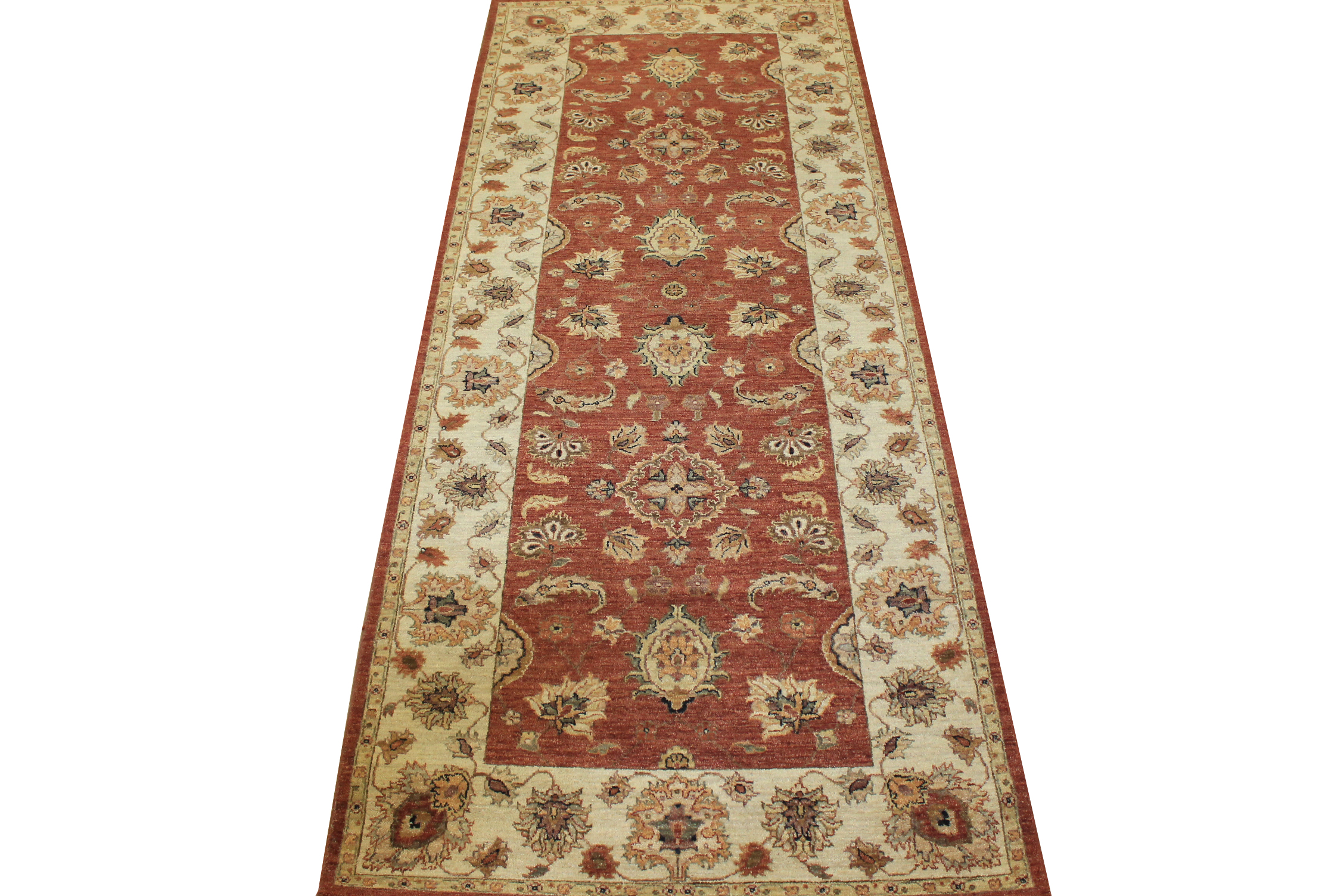 Clearance & Discount Rugs Sultan 10191 Rust - Orange & Ivory - Beige Hand Knotted Rug