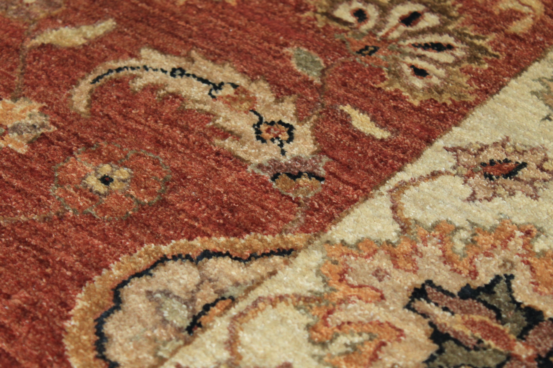 Clearance & Discount Rugs Sultan 10191 Rust - Orange & Ivory - Beige Hand Knotted Rug