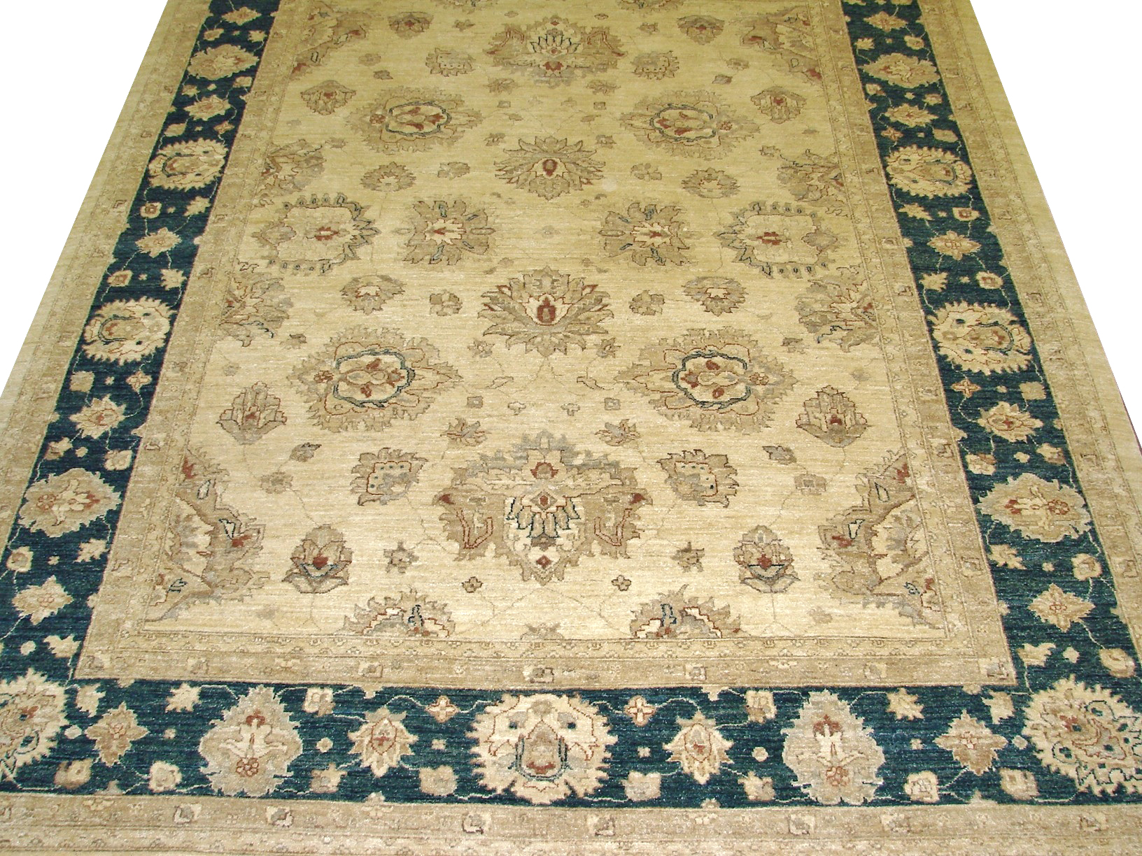 Clearance & Discount Rugs Chobi 10606 Lt. Gold - Gold & Medium Blue - Navy Hand Knotted Rug