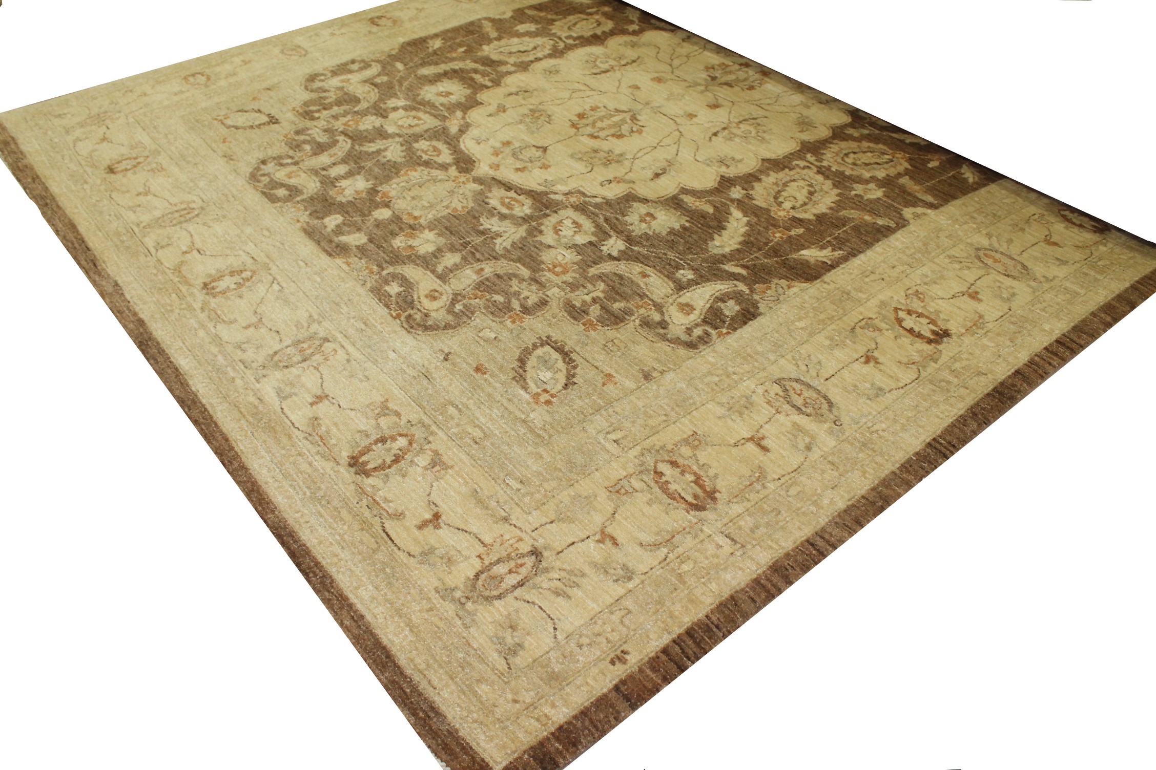 Clearance & Discount Rugs Chobi 10609 Lt. Brown - Chocolate & Lt. Gold - Gold Hand Knotted Rug