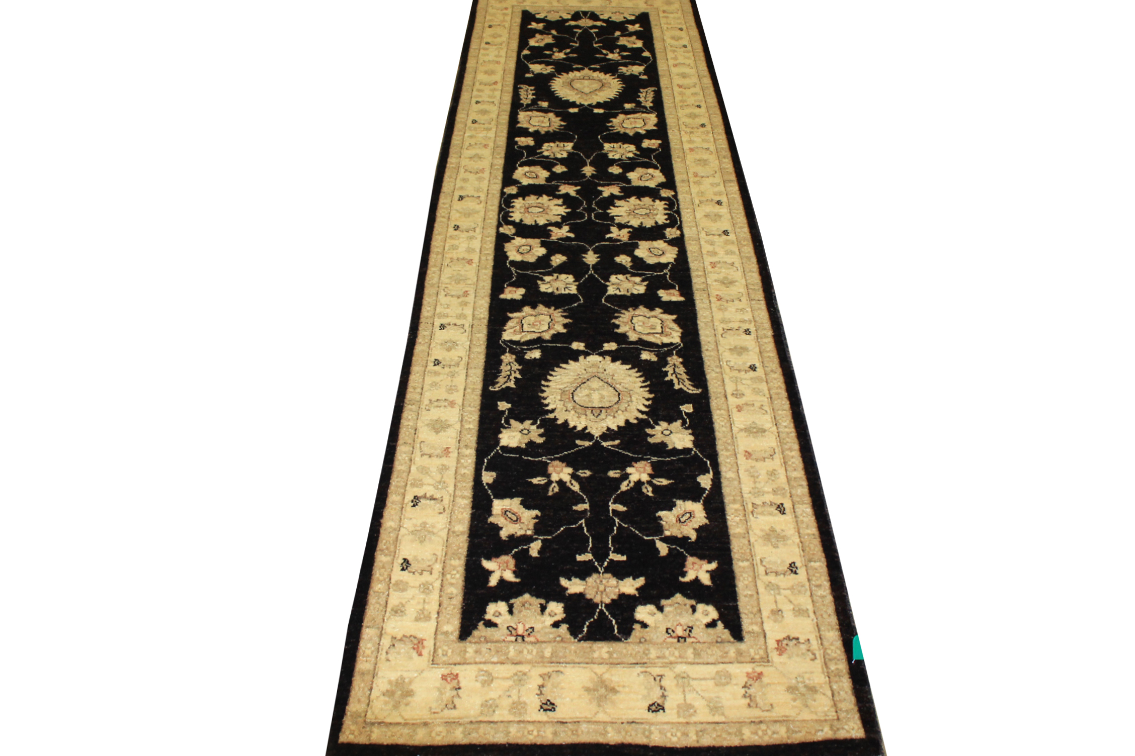 Clearance & Discount Rugs Chobi 10640 Black - Charcoal & Lt. Gold - Gold Hand Knotted Rug