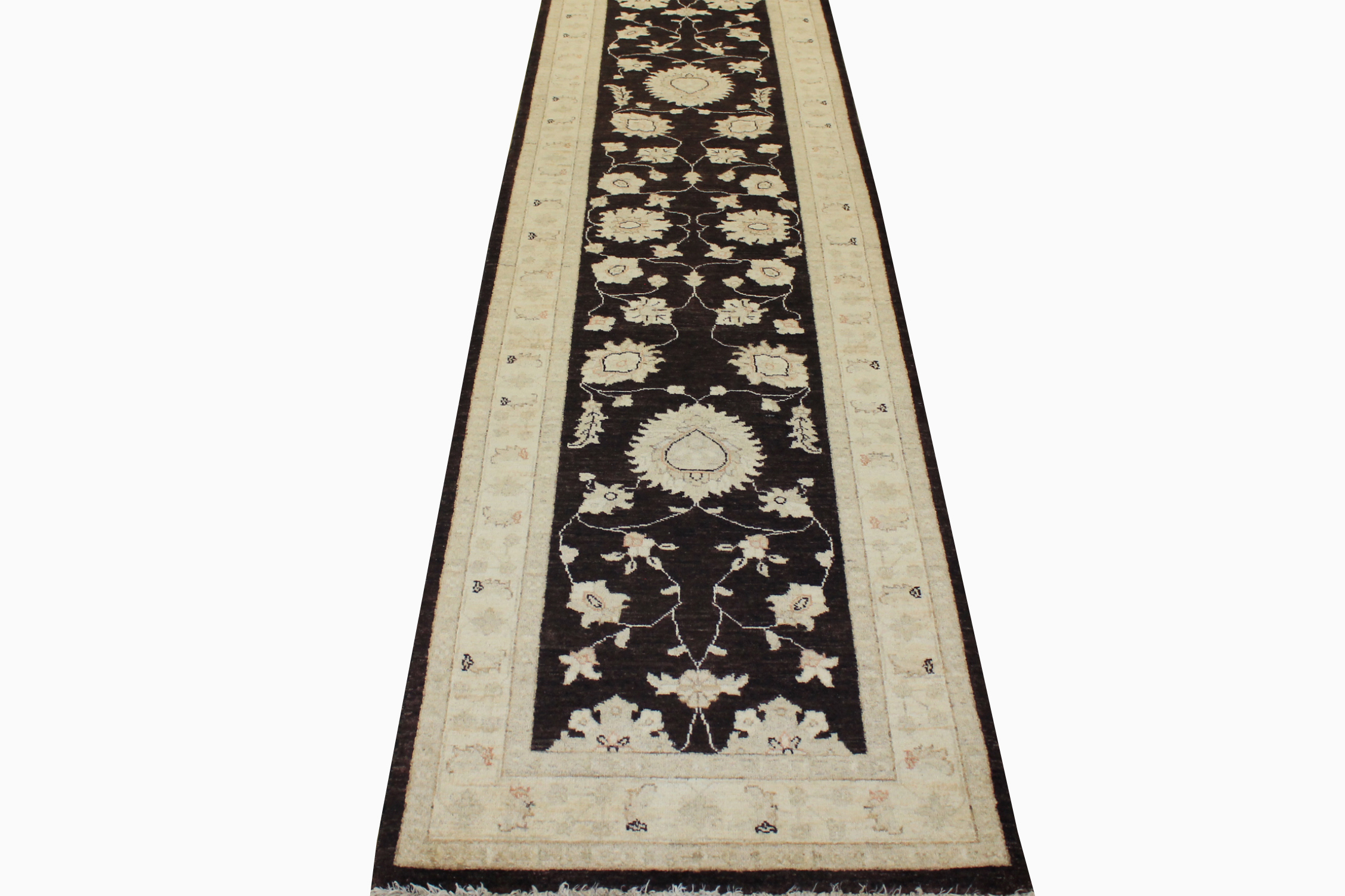Clearance & Discount Rugs Chobi 10640 Black - Charcoal & Lt. Gold - Gold Hand Knotted Rug