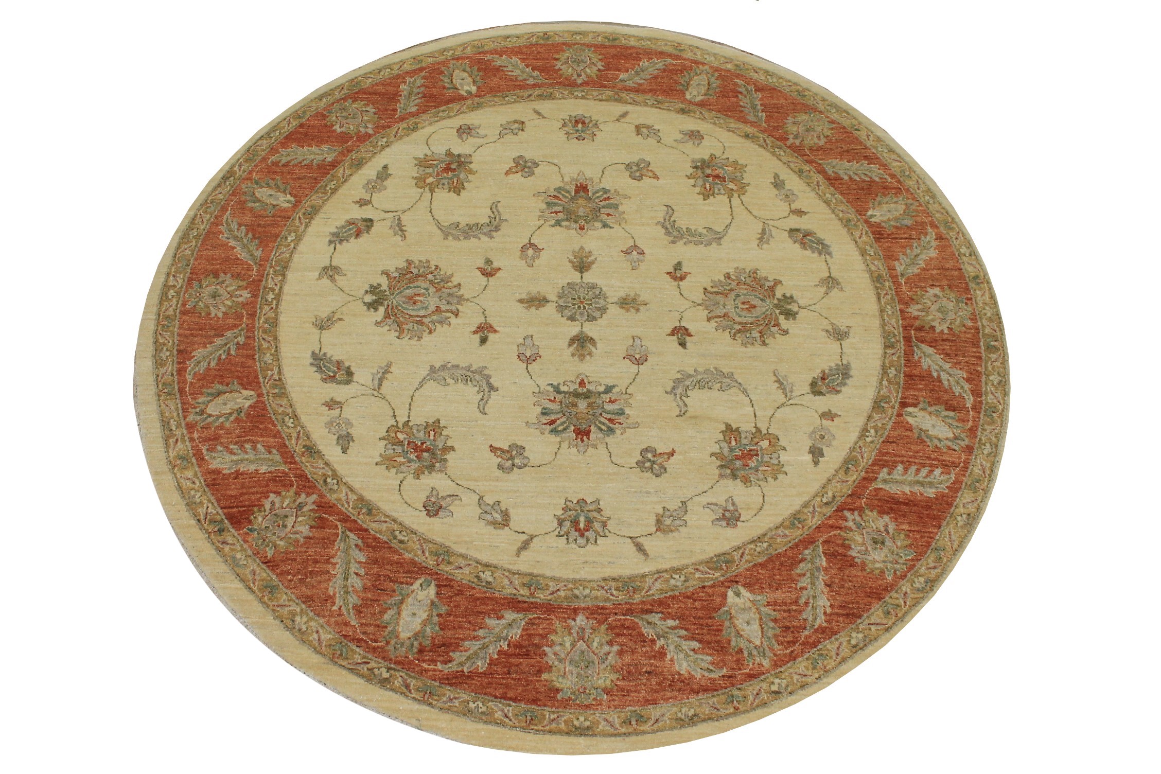 Clearance & Discount Rugs Chobi 10717 Ivory - Beige & Rust - Orange Hand Knotted Rug