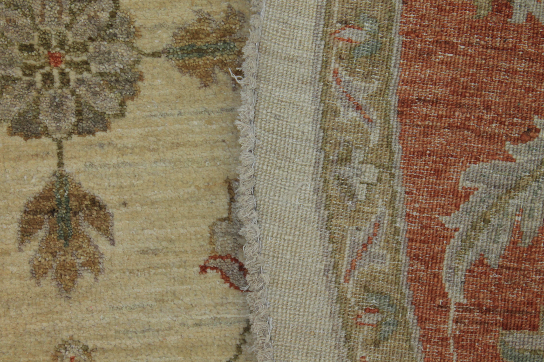 Clearance & Discount Rugs Chobi 10717 Ivory - Beige & Rust - Orange Hand Knotted Rug