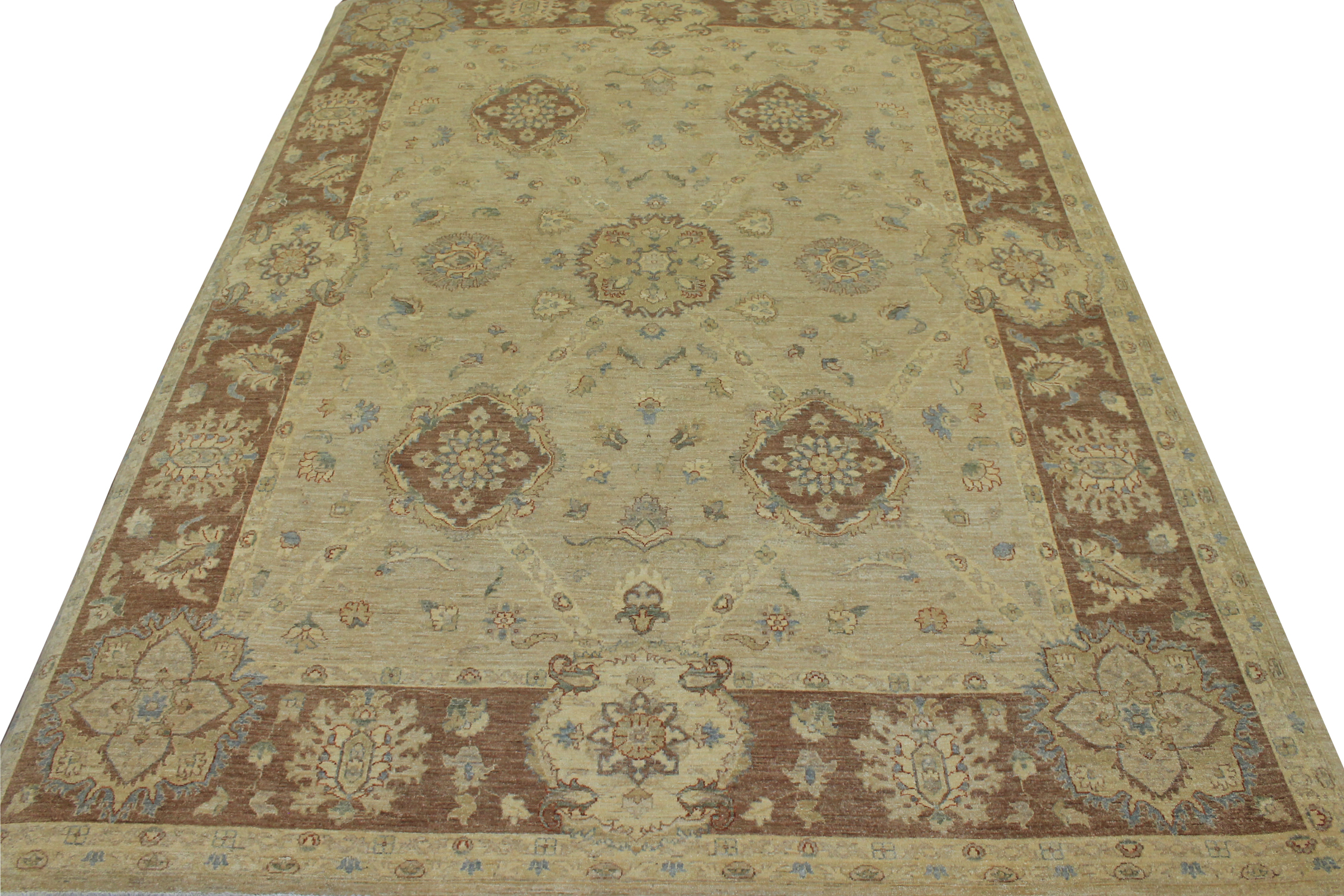 Clearance & Discount Rugs Chobi 11077 Ivory - Beige & Lt. Brown - Chocolate Hand Knotted Rug
