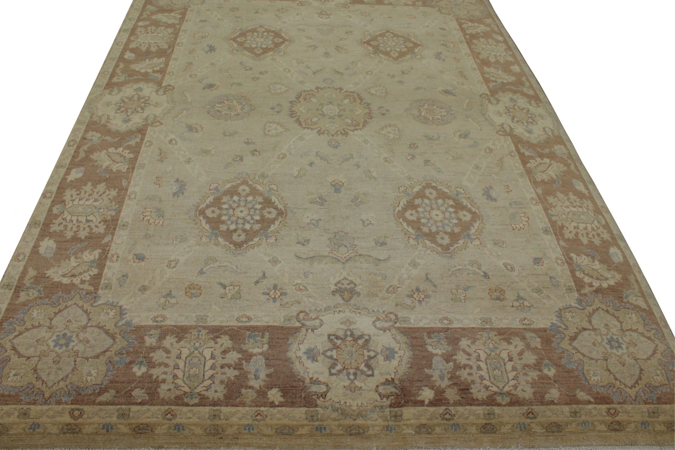 Clearance & Discount Rugs Chobi 11077 Ivory - Beige & Lt. Brown - Chocolate Hand Knotted Rug