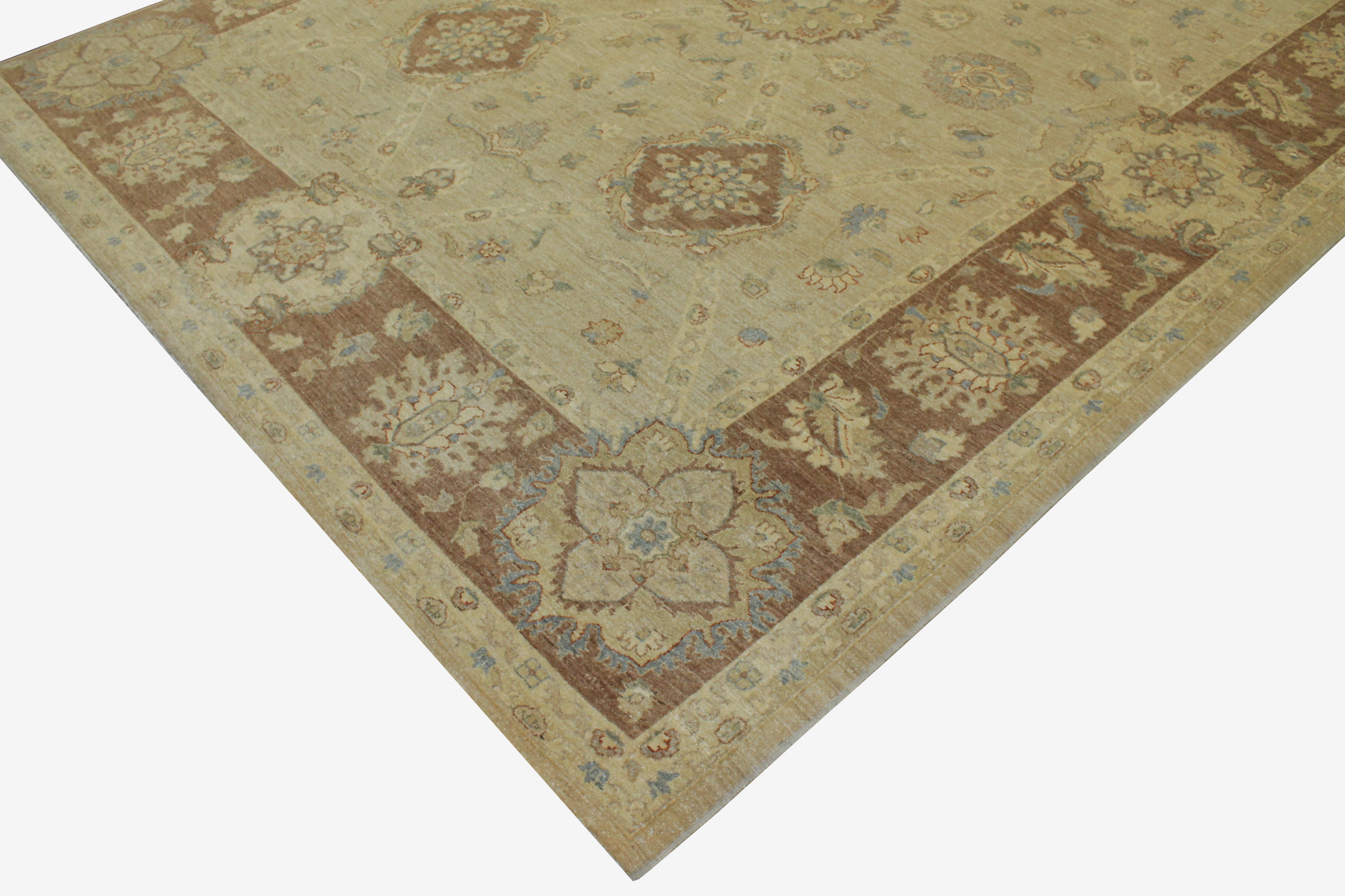 Clearance & Discount Rugs Chobi 11077 Ivory - Beige & Lt. Brown - Chocolate Hand Knotted Rug