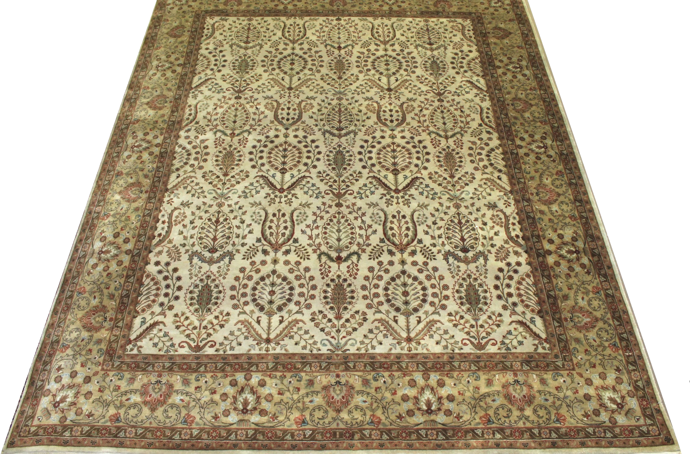 Clearance & Discount Rugs 11162 11162 Ivory - Beige & Camel - Taupe Hand Knotted Rug
