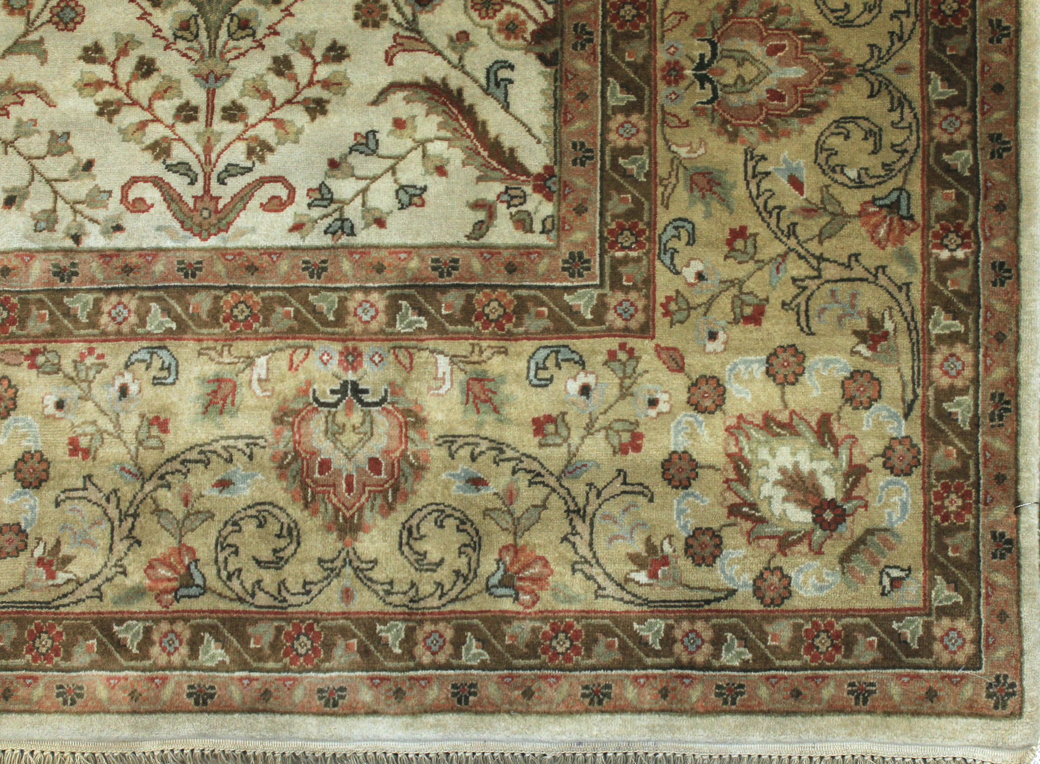 Clearance & Discount Rugs 11162 11162 Ivory - Beige & Camel - Taupe Hand Knotted Rug