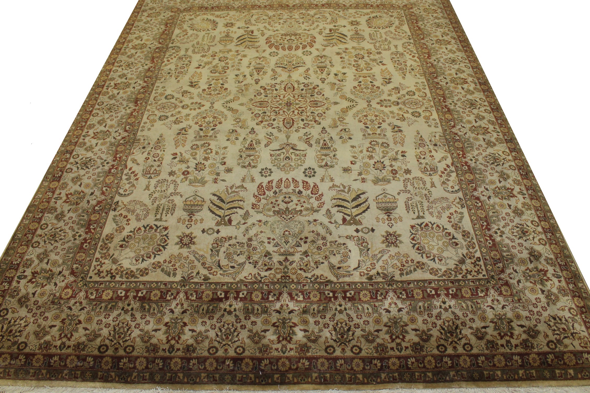 Clearance & Discount Rugs 11164 11164 Lt. Gold - Gold Hand Knotted Rug