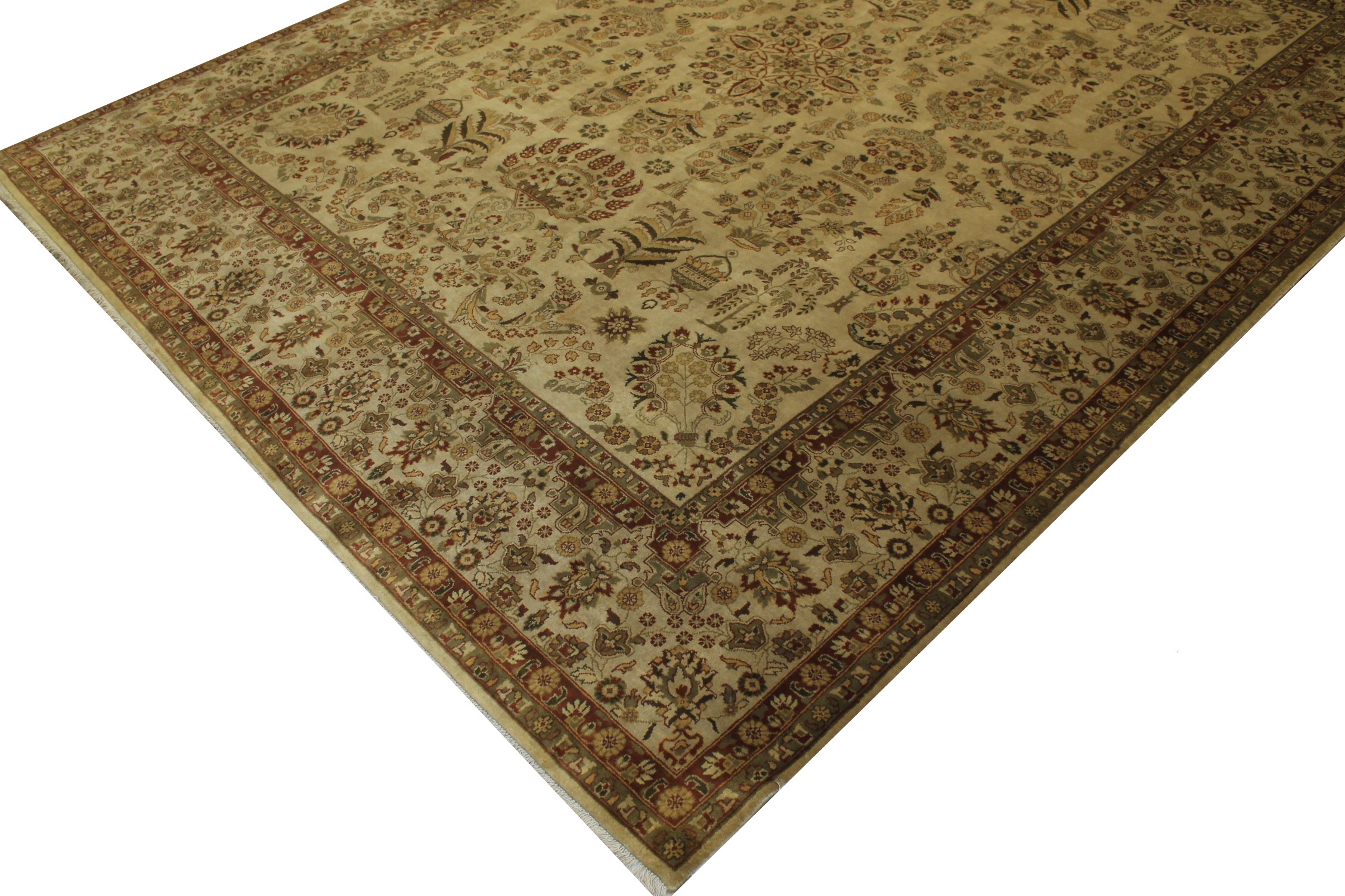Clearance & Discount Rugs 11164 11164 Lt. Gold - Gold Hand Knotted Rug