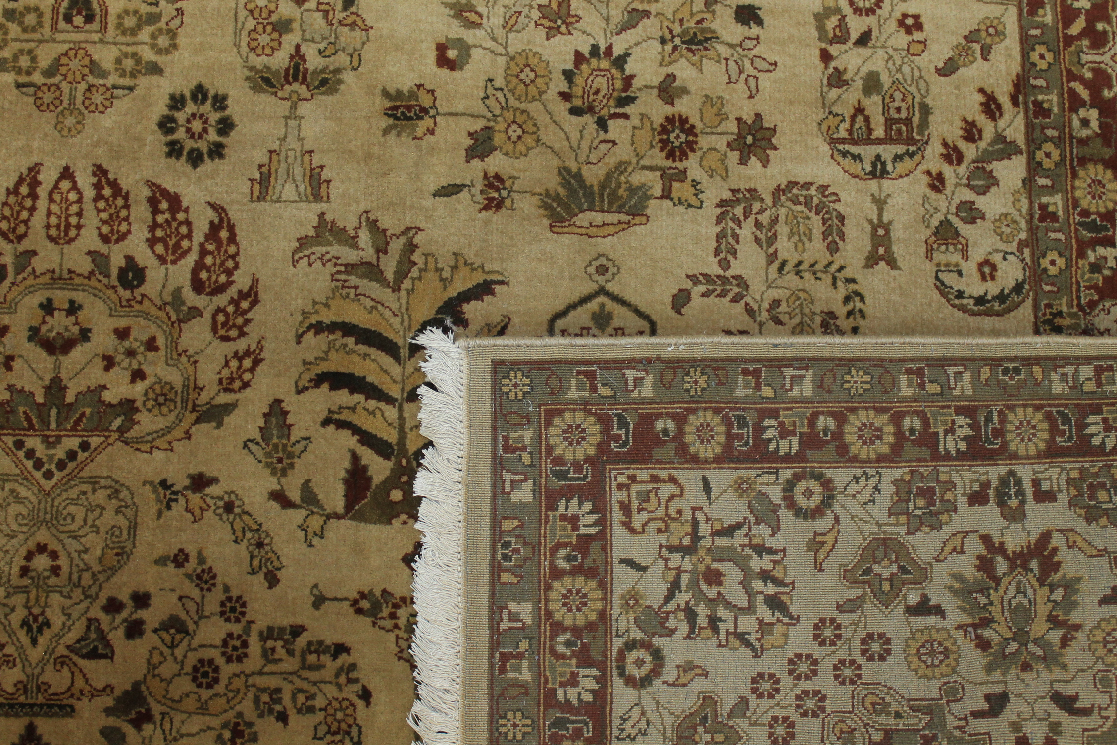 Clearance & Discount Rugs 11164 11164 Lt. Gold - Gold Hand Knotted Rug
