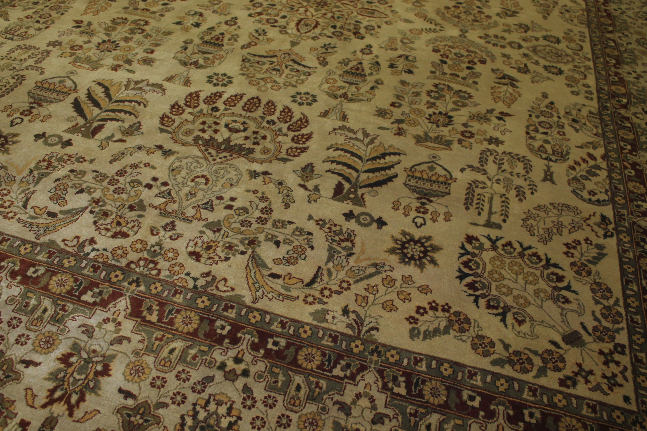 Clearance & Discount Rugs 11164 11164 Lt. Gold - Gold Hand Knotted Rug