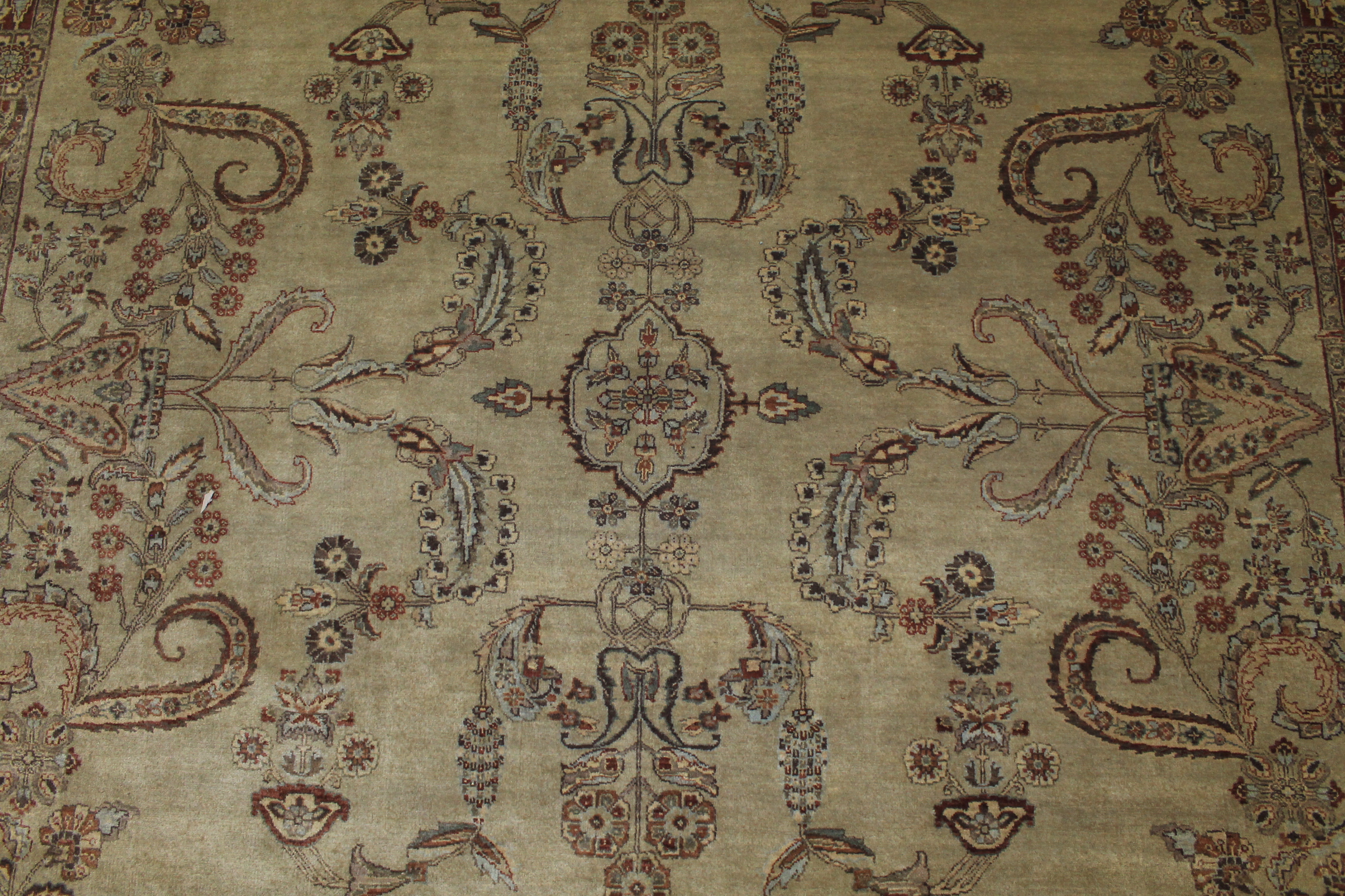 Clearance & Discount Rugs 11166 11166 Lt. Gold - Gold & Lt. Brown - Chocolate Hand Knotted Rug