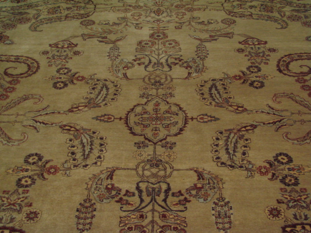 Clearance & Discount Rugs 11166 11166 Lt. Gold - Gold & Lt. Brown - Chocolate Hand Knotted Rug
