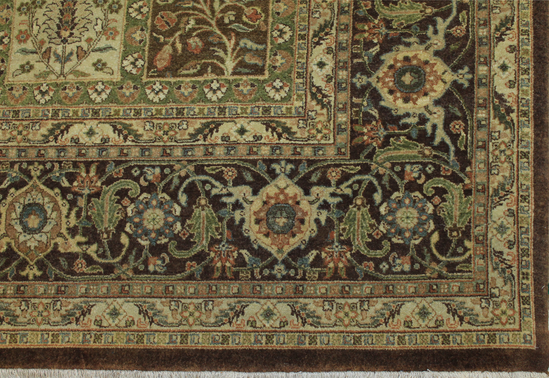 Clearance & Discount Rugs 11171 11171 Multi & Lt. Brown - Chocolate Hand Knotted Rug