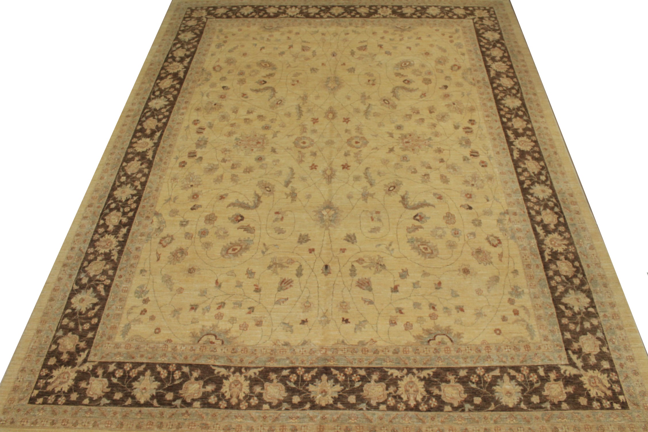 Clearance & Discount Rugs Chobi 11192 Lt. Gold - Gold & Lt. Brown - Chocolate Hand Knotted Rug