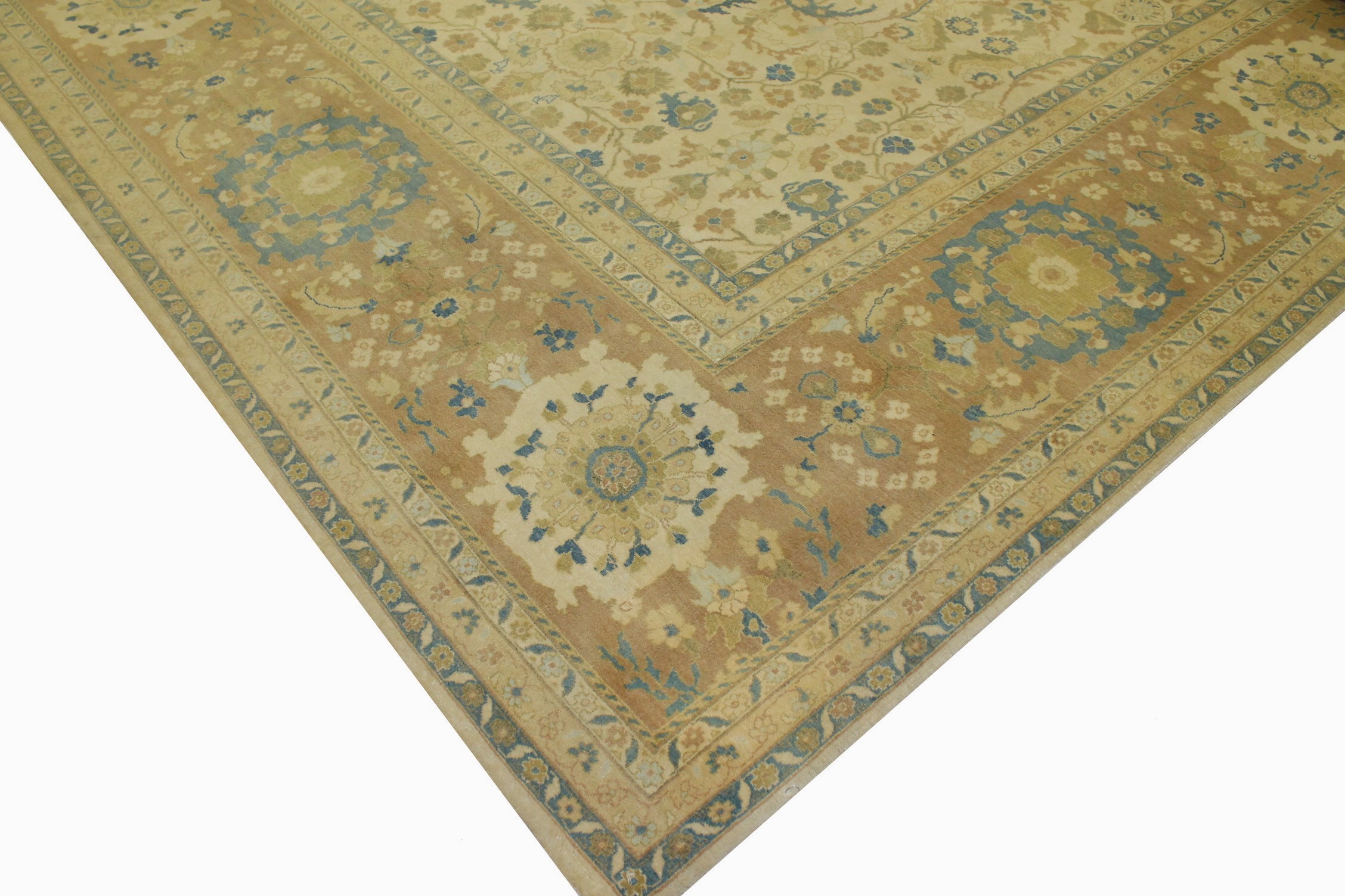 Clearance & Discount Rugs Antique Reproduction 11216 Ivory - Beige & Camel - Taupe Hand Knotted Rug