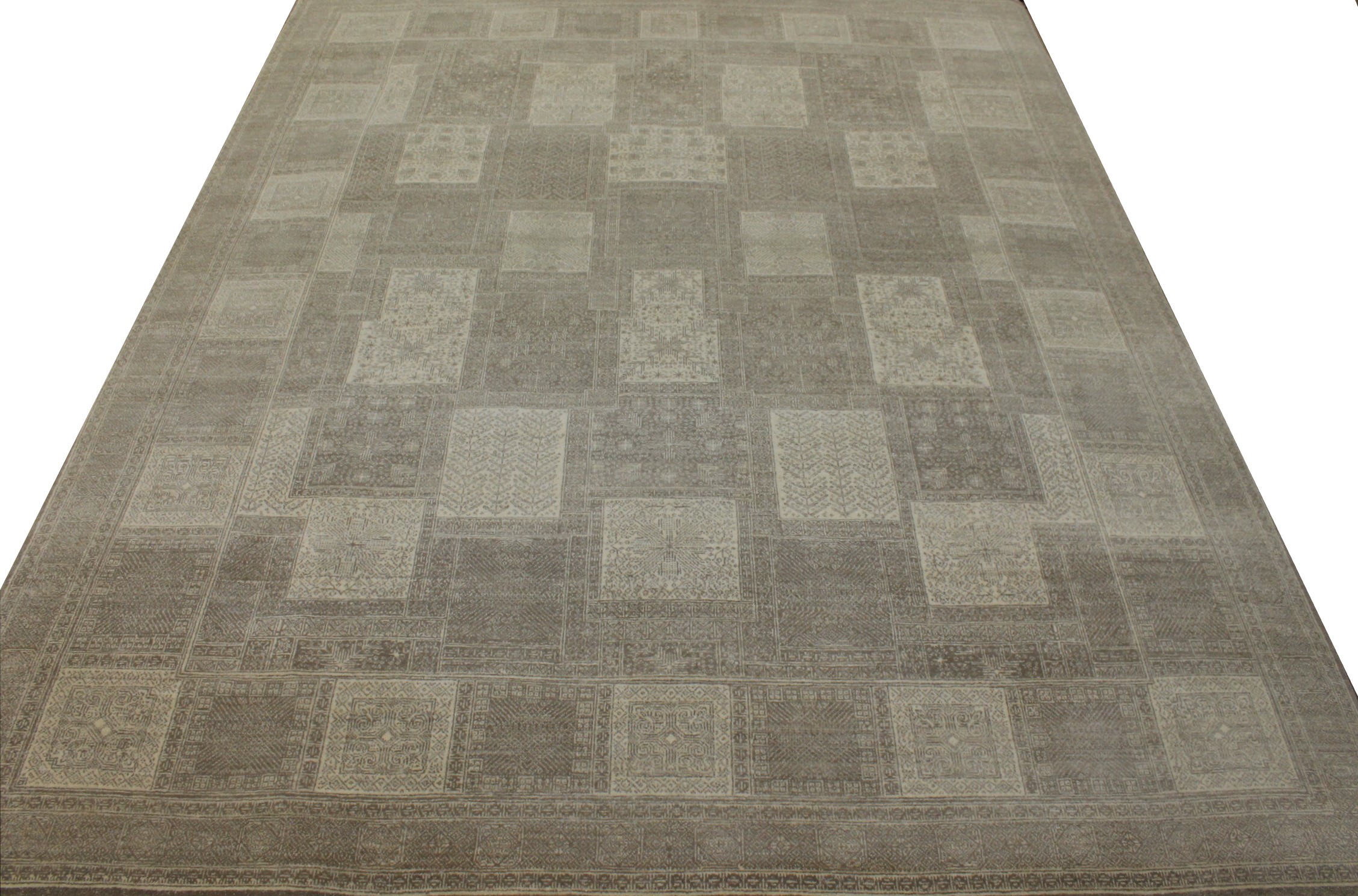 Clearance & Discount Rugs Zaal 11459 Lt. Brown - Chocolate & Ivory - Beige Hand Knotted Rug
