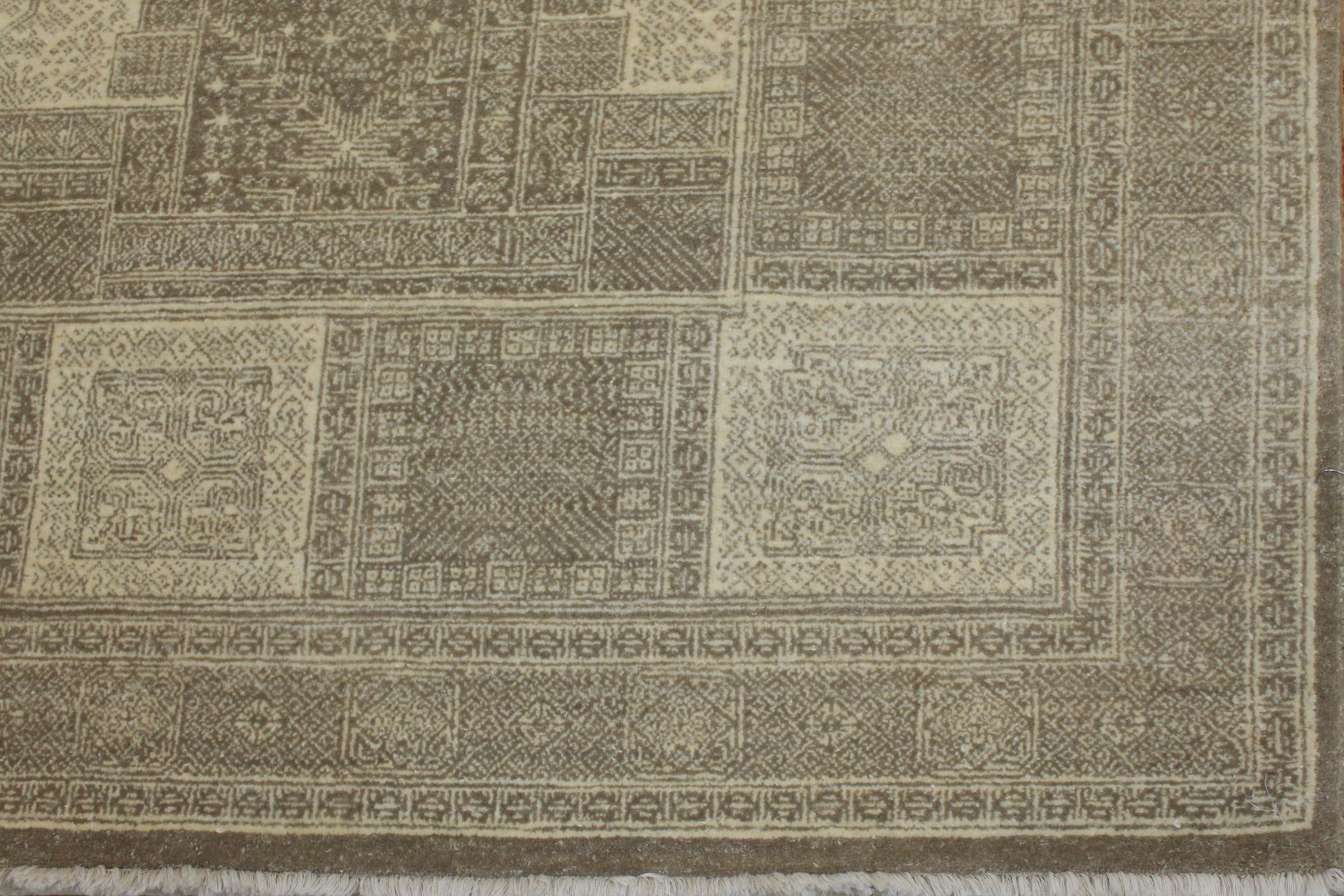 Clearance & Discount Rugs Zaal 11459 Lt. Brown - Chocolate & Ivory - Beige Hand Knotted Rug