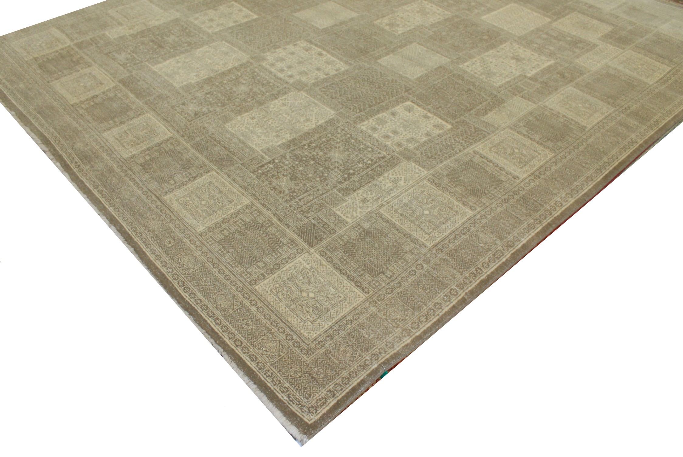 Clearance & Discount Rugs Zaal 11459 Lt. Brown - Chocolate & Ivory - Beige Hand Knotted Rug