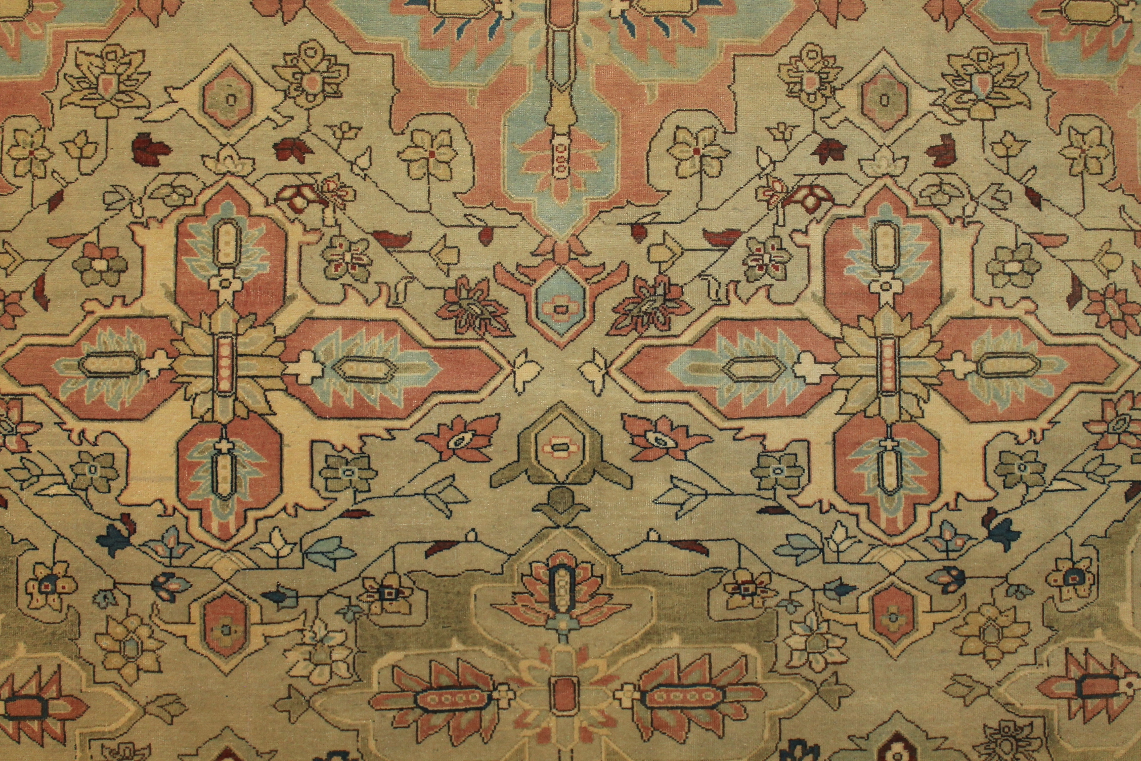 Clearance & Discount Rugs Antique Reproduction 11538 Lt. Gold - Gold & Rust - Orange Hand Knotted Rug