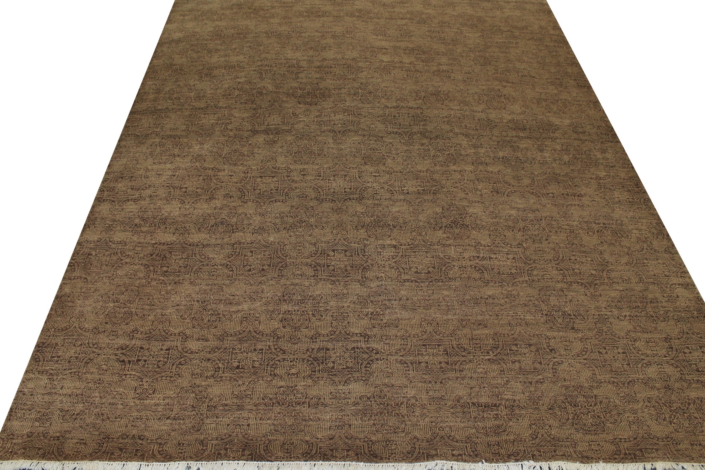 Clearance & Discount Rugs Zaal 11577 Lt. Brown - Chocolate Hand Knotted Rug