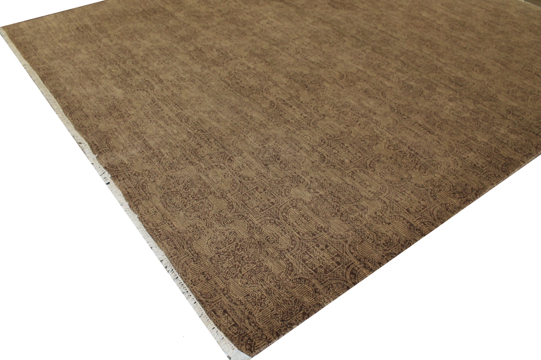 Clearance & Discount Rugs Zaal 11577 Lt. Brown - Chocolate Hand Knotted Rug