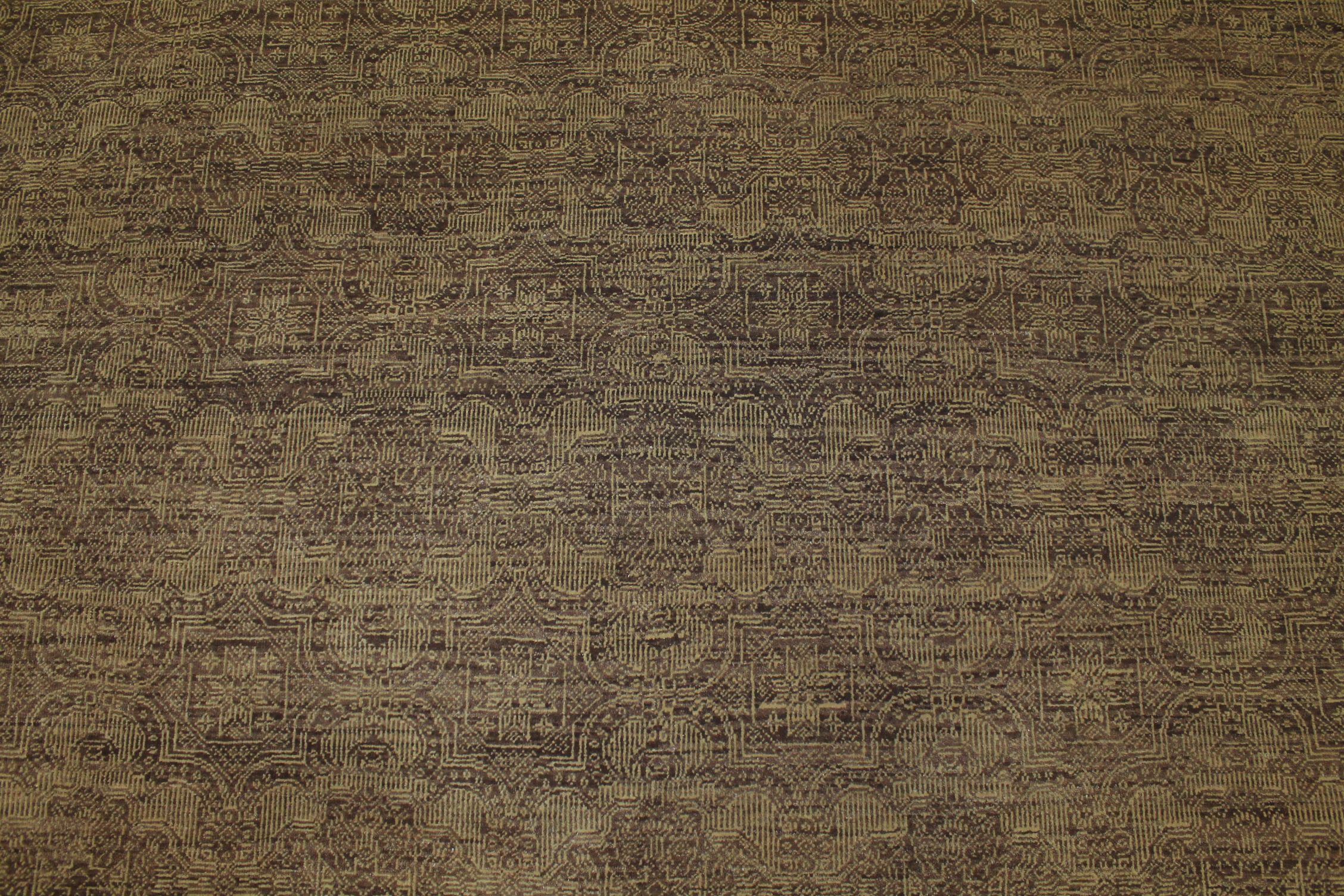 Clearance & Discount Rugs Zaal 11577 Lt. Brown - Chocolate Hand Knotted Rug