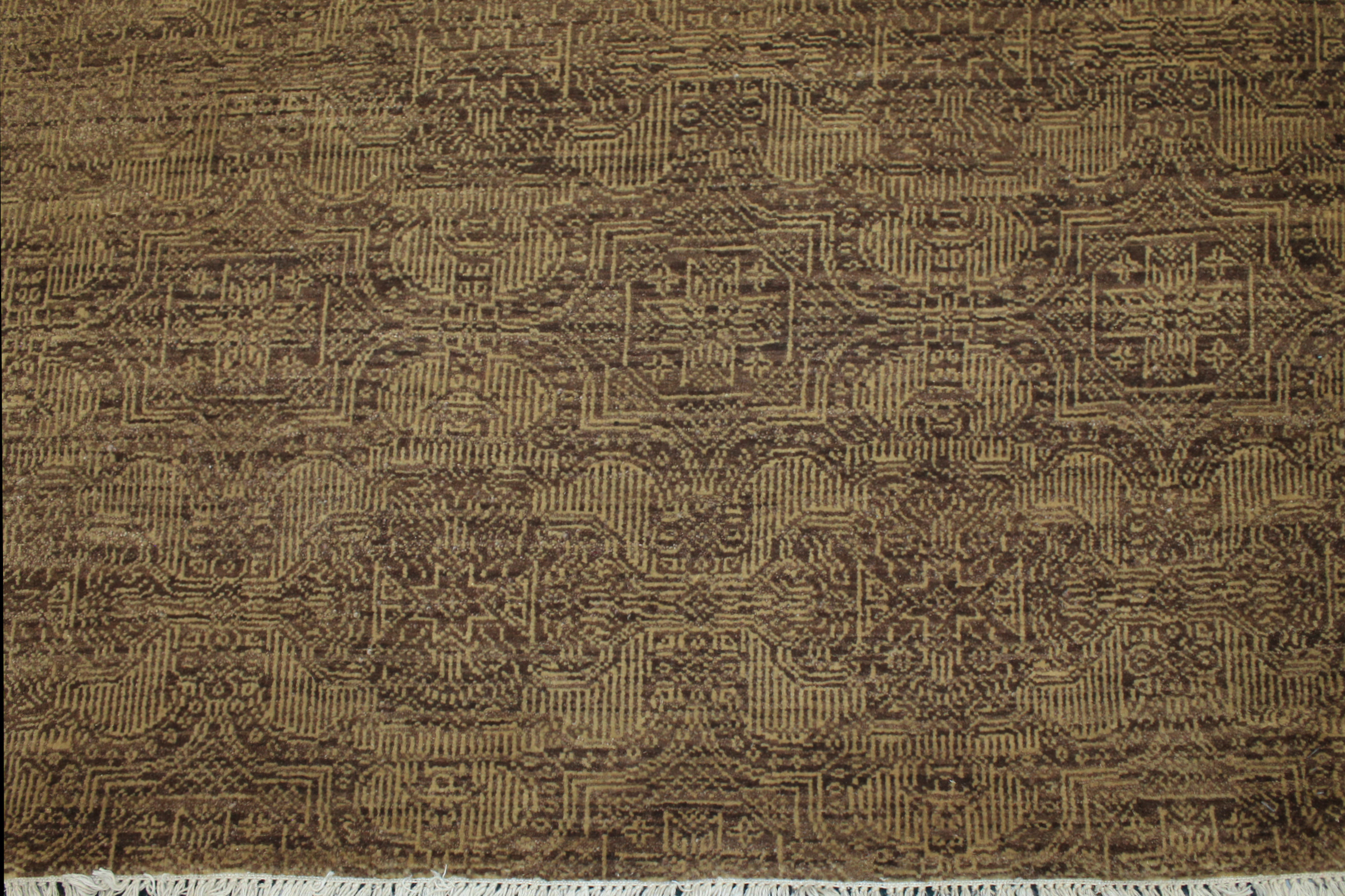 Clearance & Discount Rugs Zaal 11577 Lt. Brown - Chocolate Hand Knotted Rug