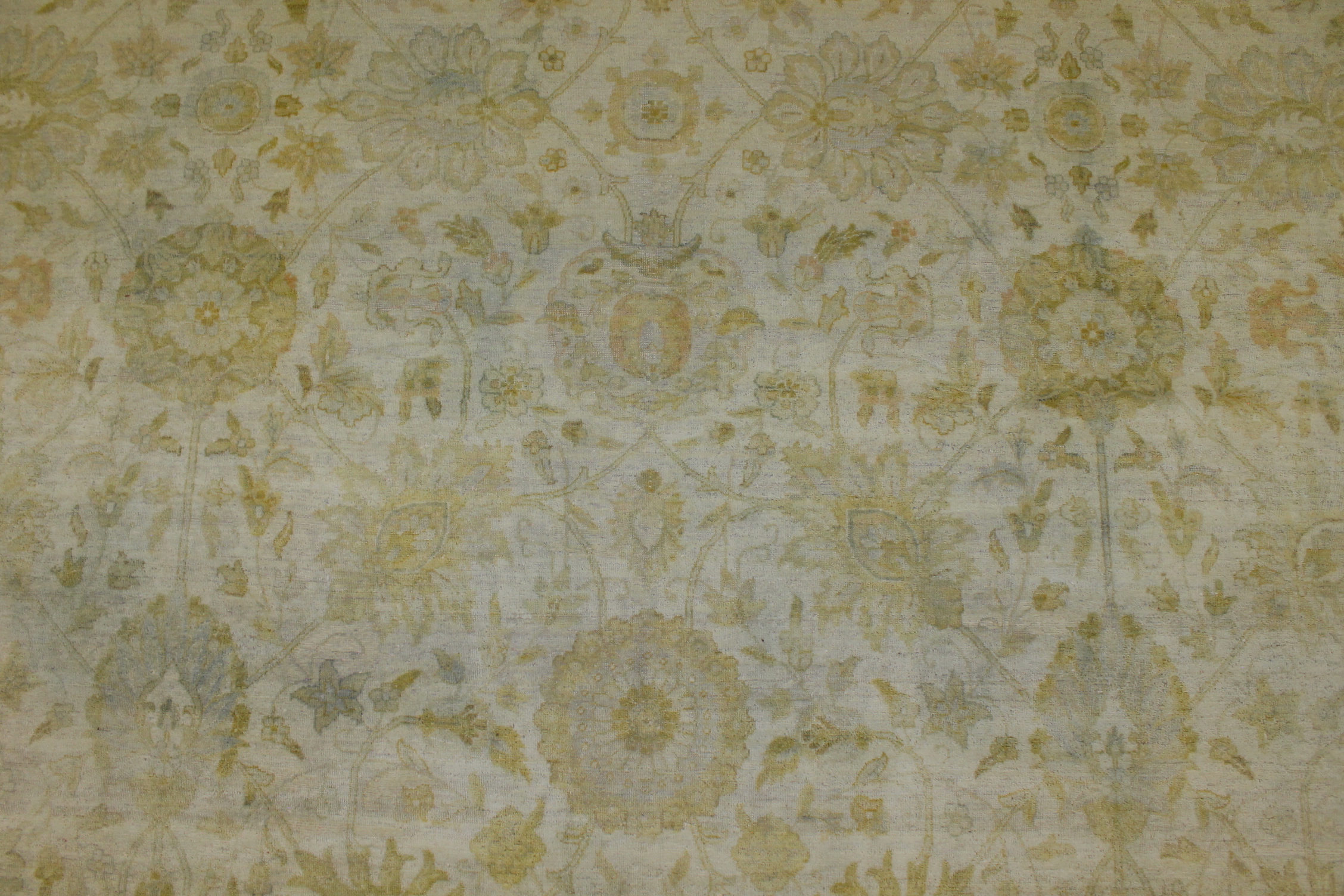 Clearance & Discount Rugs A. Lavar 11668 Ivory - Beige & Lt. Blue - Blue Hand Knotted Rug