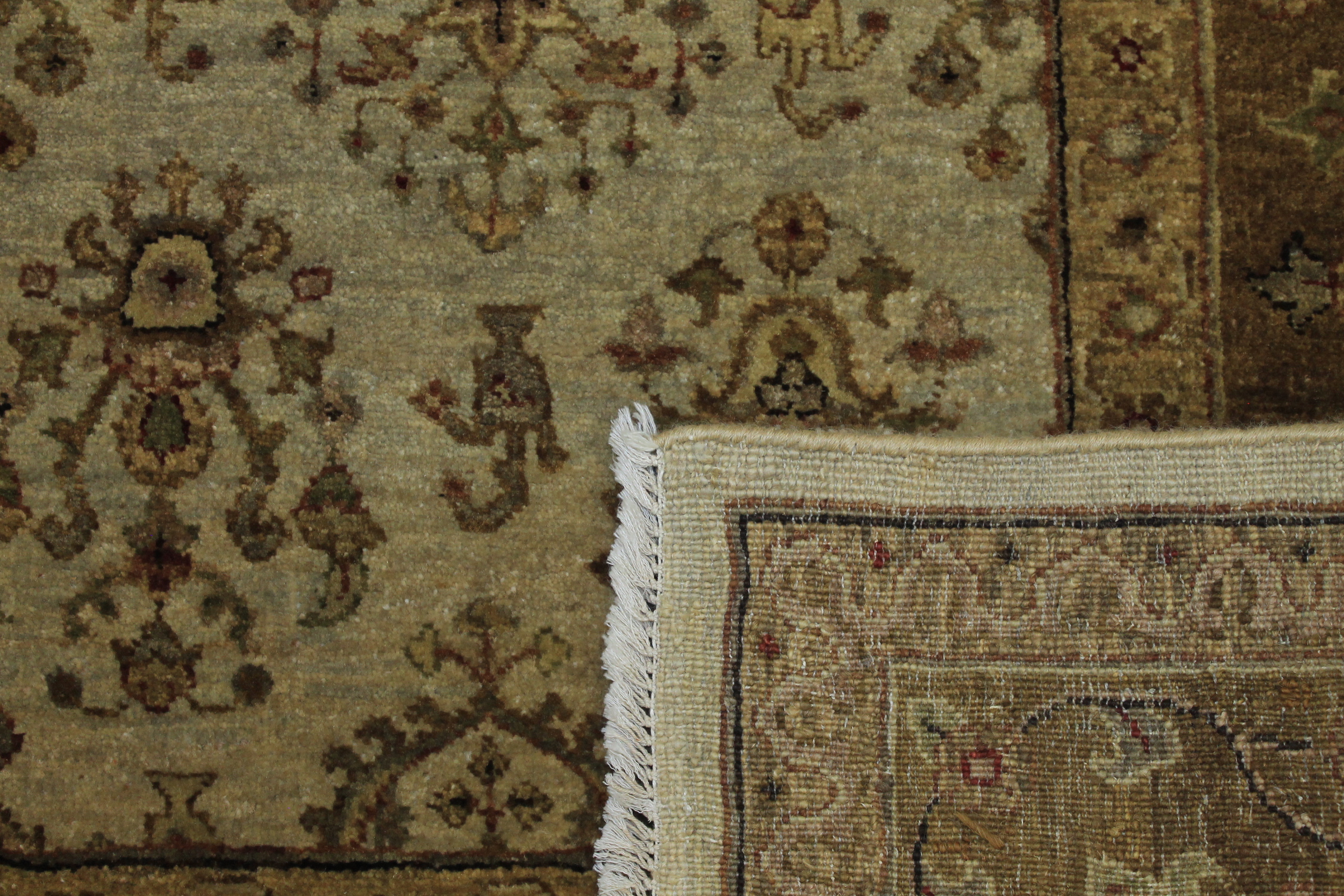 Clearance & Discount Rugs Khyber 11764 Ivory - Beige & Lt. Brown - Chocolate Hand Knotted Rug