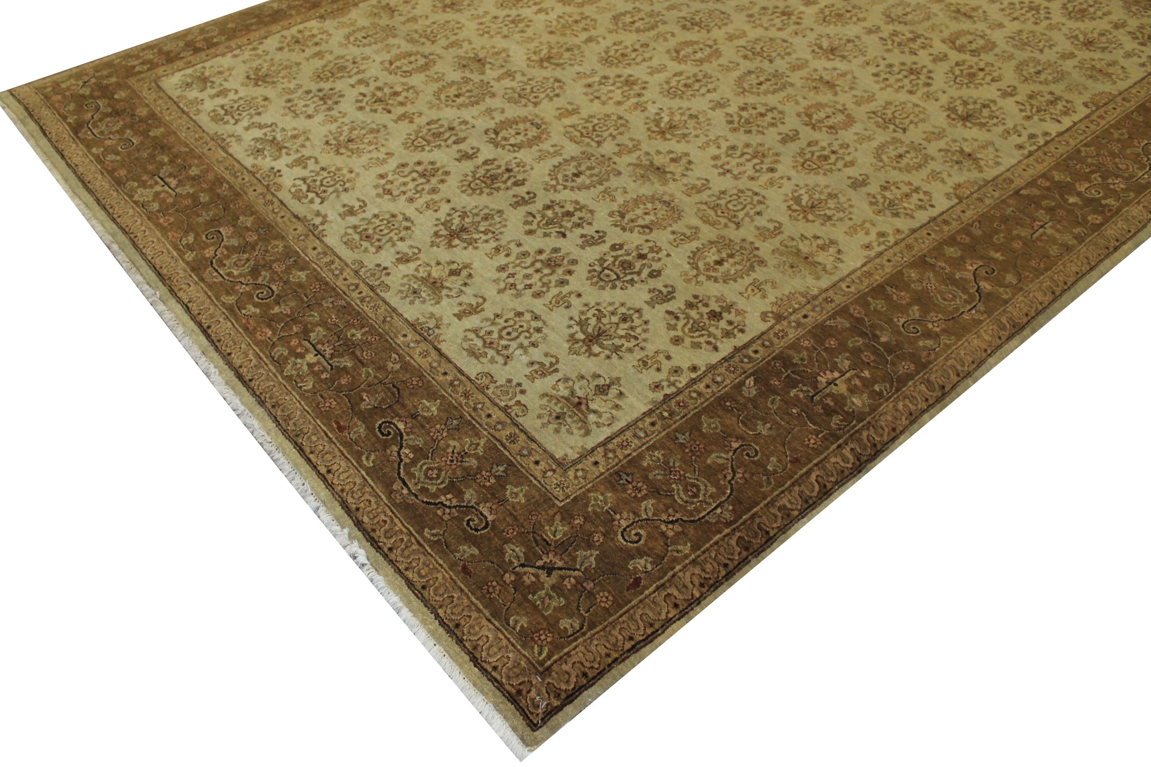 Clearance & Discount Rugs Khyber 11764 Ivory - Beige & Lt. Brown - Chocolate Hand Knotted Rug