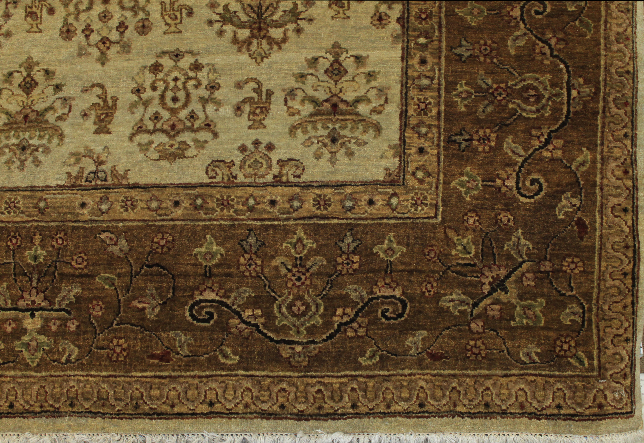Clearance & Discount Rugs Khyber 11764 Ivory - Beige & Lt. Brown - Chocolate Hand Knotted Rug