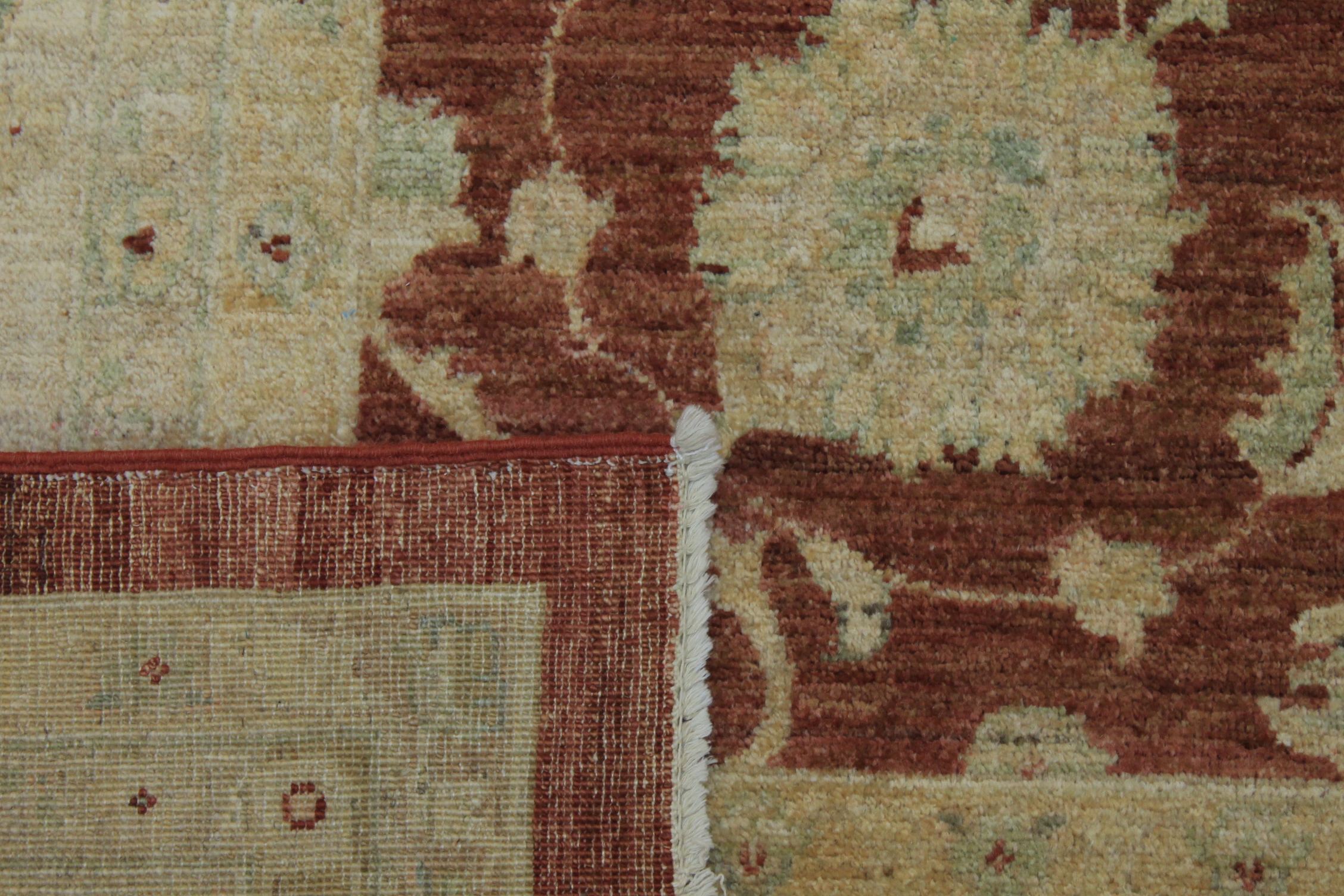 Clearance & Discount Rugs Chobi 11789 Rust - Orange & Ivory - Beige Hand Knotted Rug