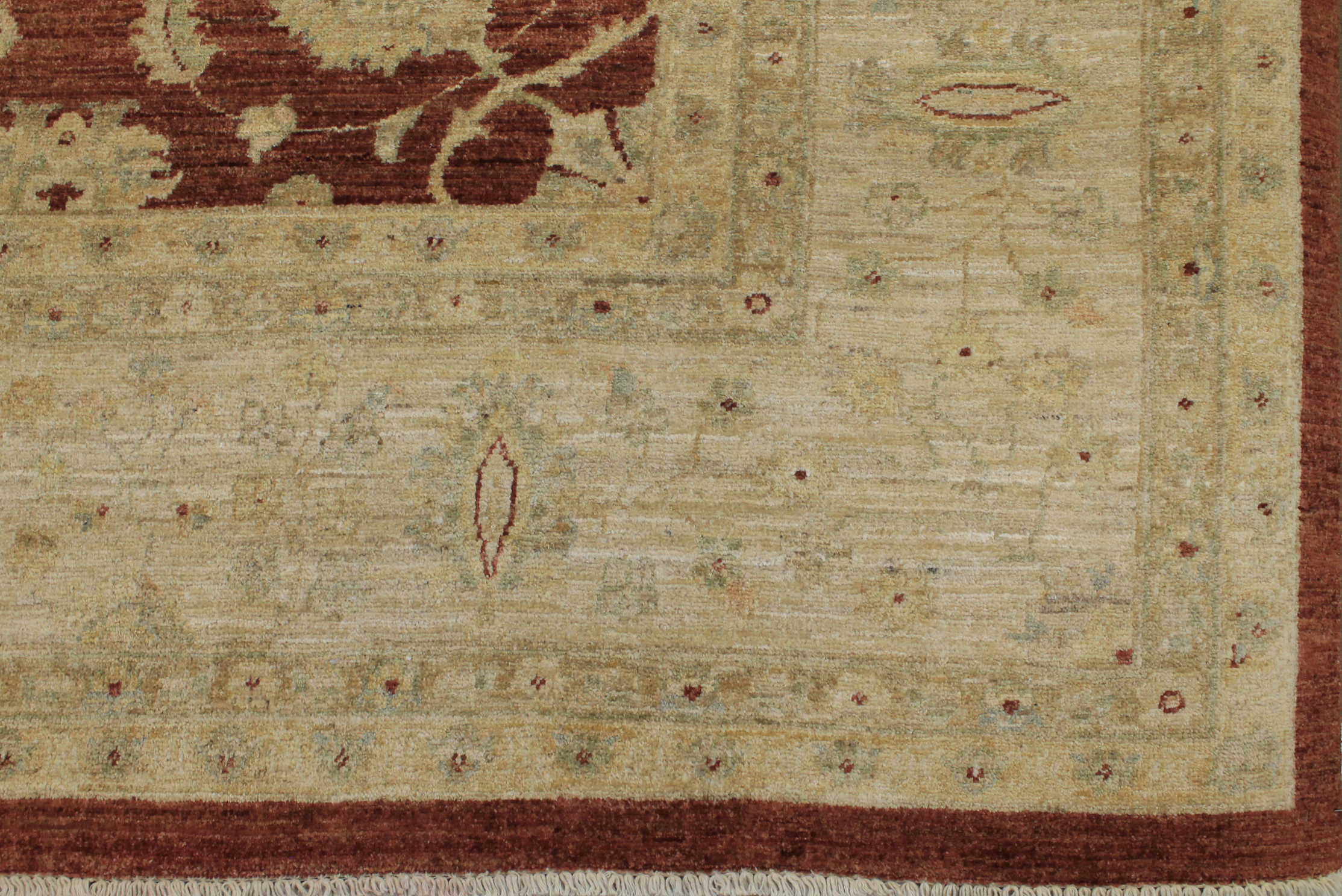 Clearance & Discount Rugs Chobi 11789 Rust - Orange & Ivory - Beige Hand Knotted Rug
