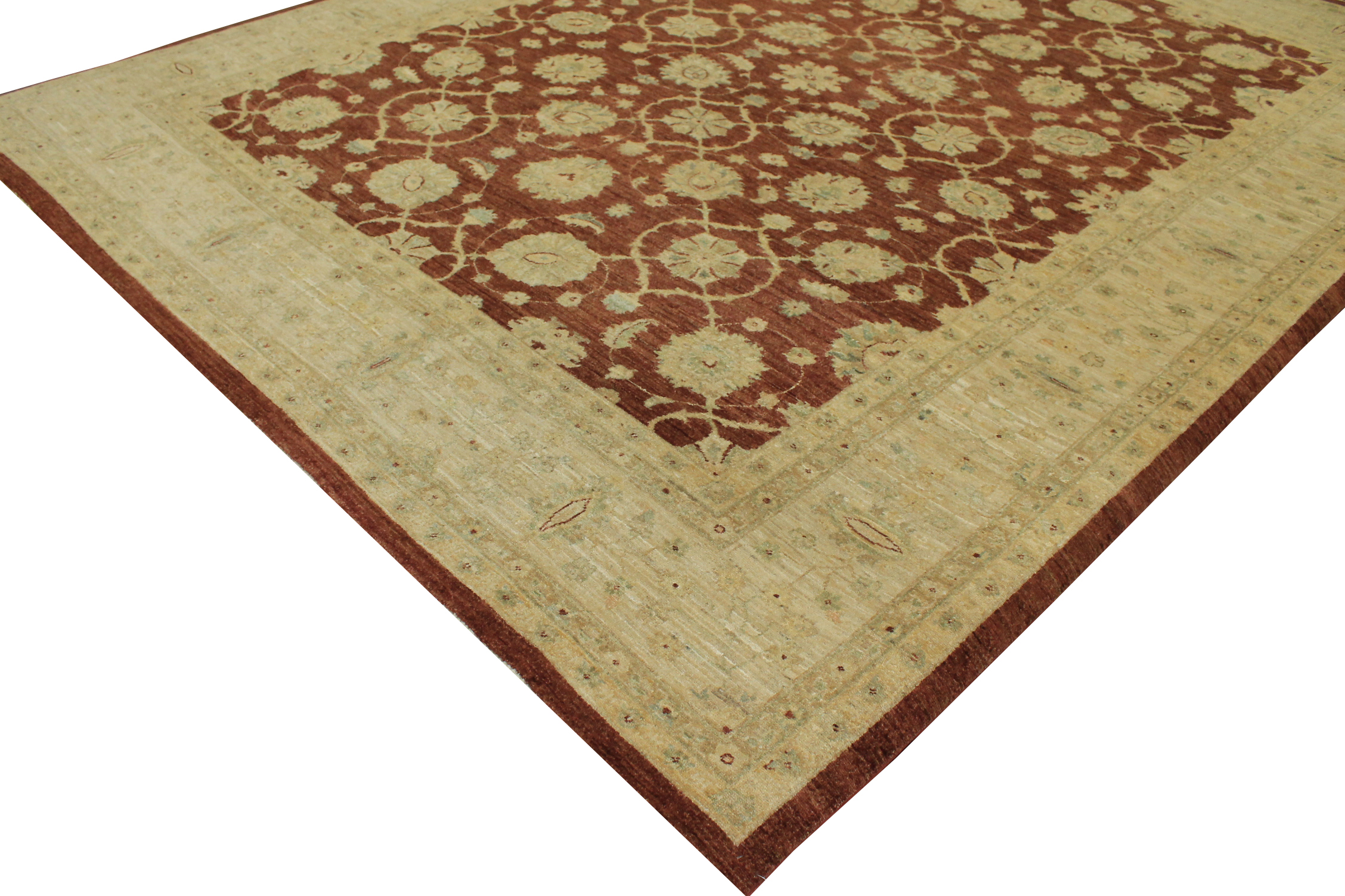 Clearance & Discount Rugs Chobi 11789 Rust - Orange & Ivory - Beige Hand Knotted Rug