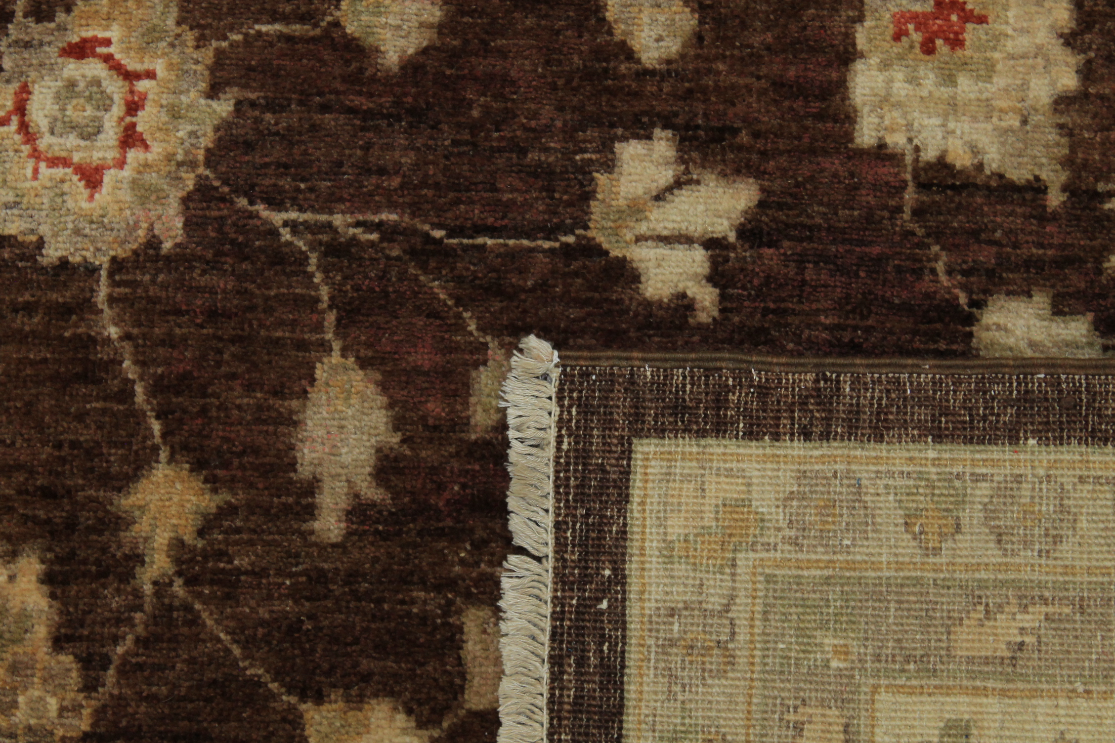 Clearance & Discount Rugs Chobi 11856 Lt. Brown - Chocolate & Ivory - Beige Hand Knotted Rug