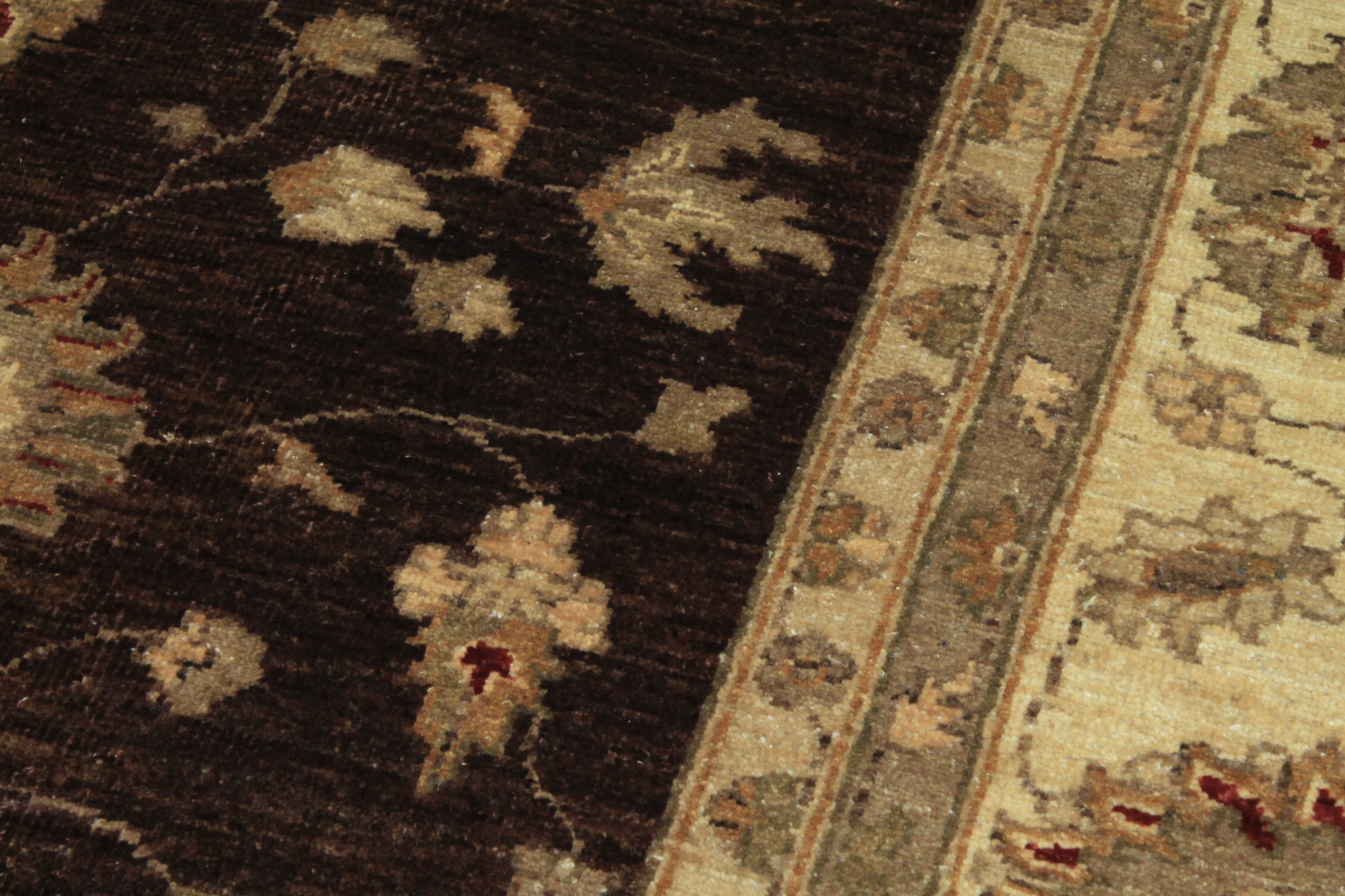 Clearance & Discount Rugs Chobi 11856 Lt. Brown - Chocolate & Ivory - Beige Hand Knotted Rug