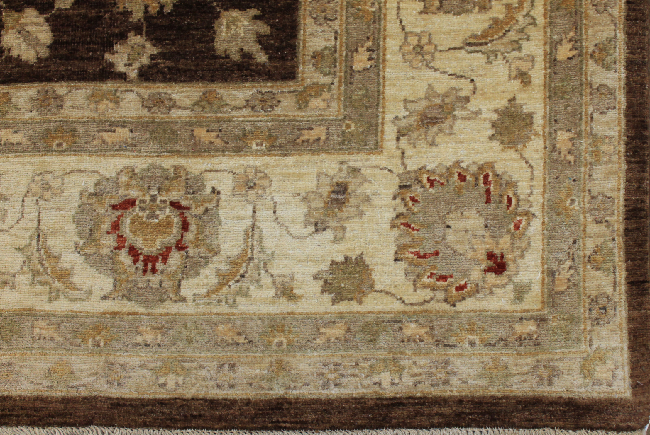 Clearance & Discount Rugs Chobi 11856 Lt. Brown - Chocolate & Ivory - Beige Hand Knotted Rug