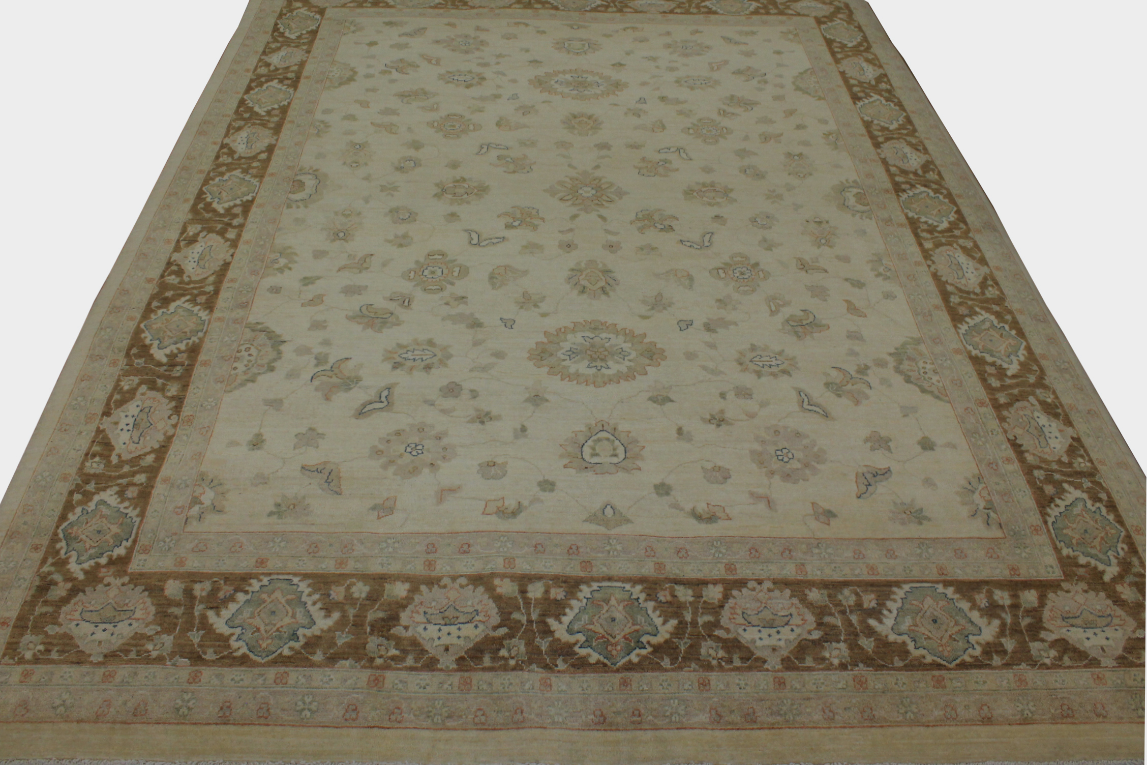 Clearance & Discount Rugs Chobi 11869 Ivory - Beige & Lt. Brown - Chocolate Hand Knotted Rug