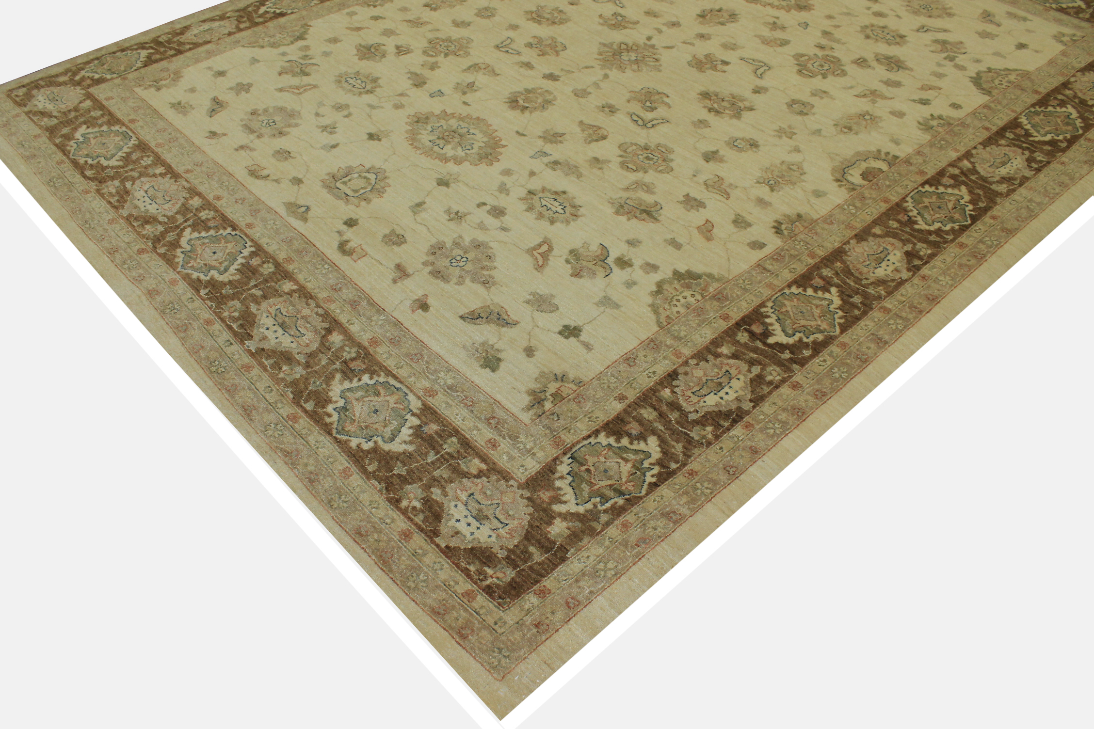 Clearance & Discount Rugs Chobi 11869 Ivory - Beige & Lt. Brown - Chocolate Hand Knotted Rug