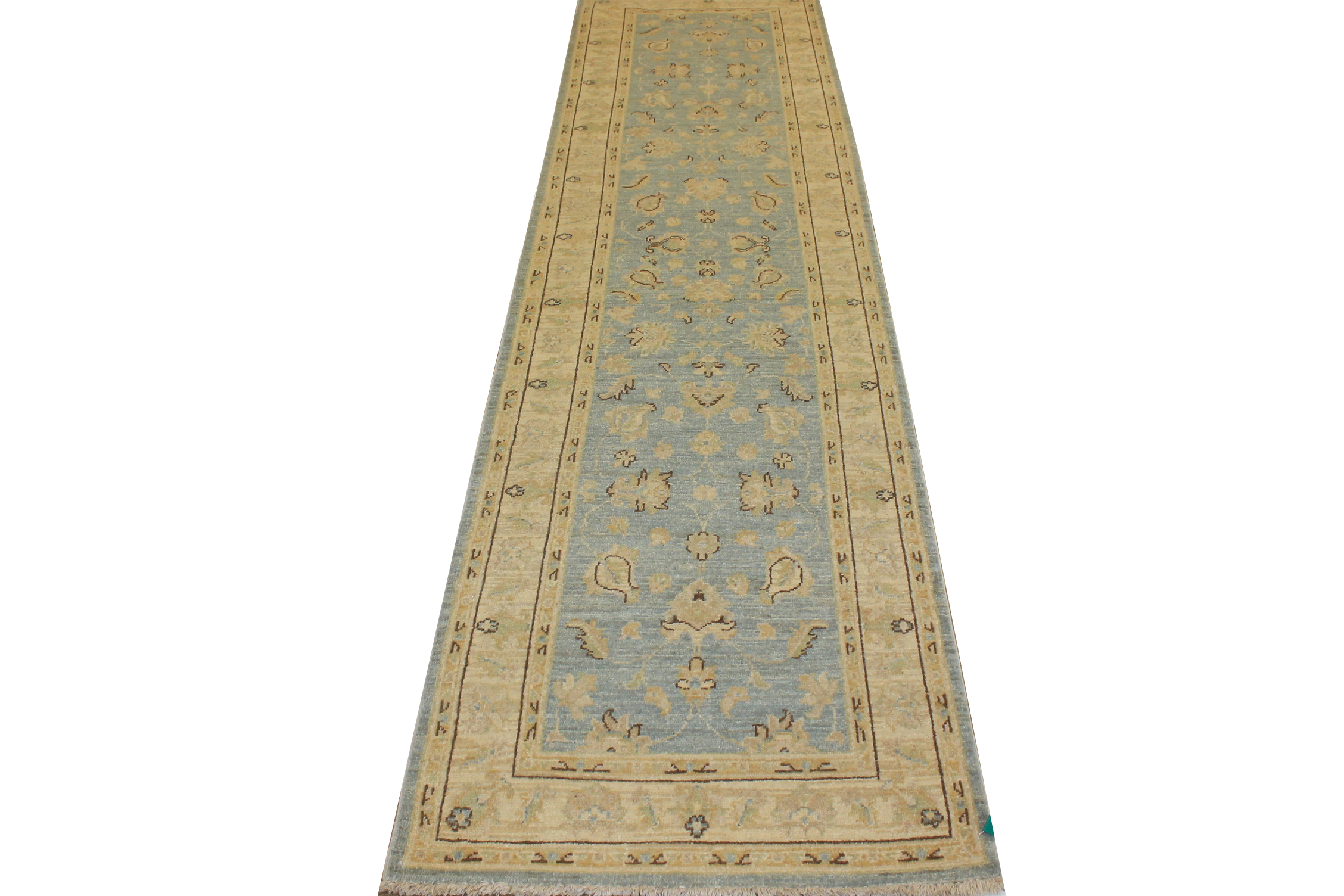 Clearance & Discount Rugs Chobi 12017 Lt. Blue - Blue & Lt. Gold - Gold Hand Knotted Rug