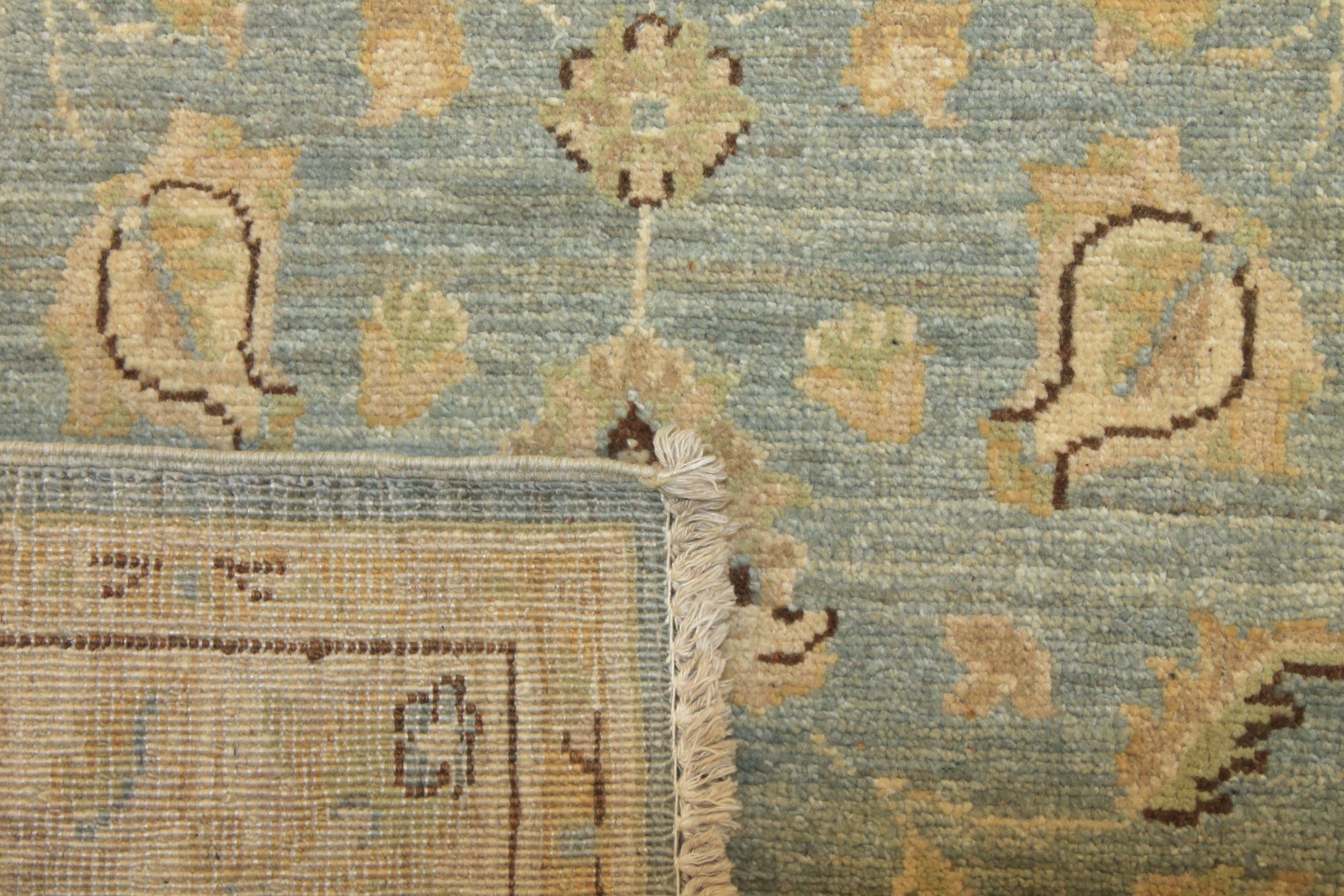Clearance & Discount Rugs Chobi 12017 Lt. Blue - Blue & Lt. Gold - Gold Hand Knotted Rug