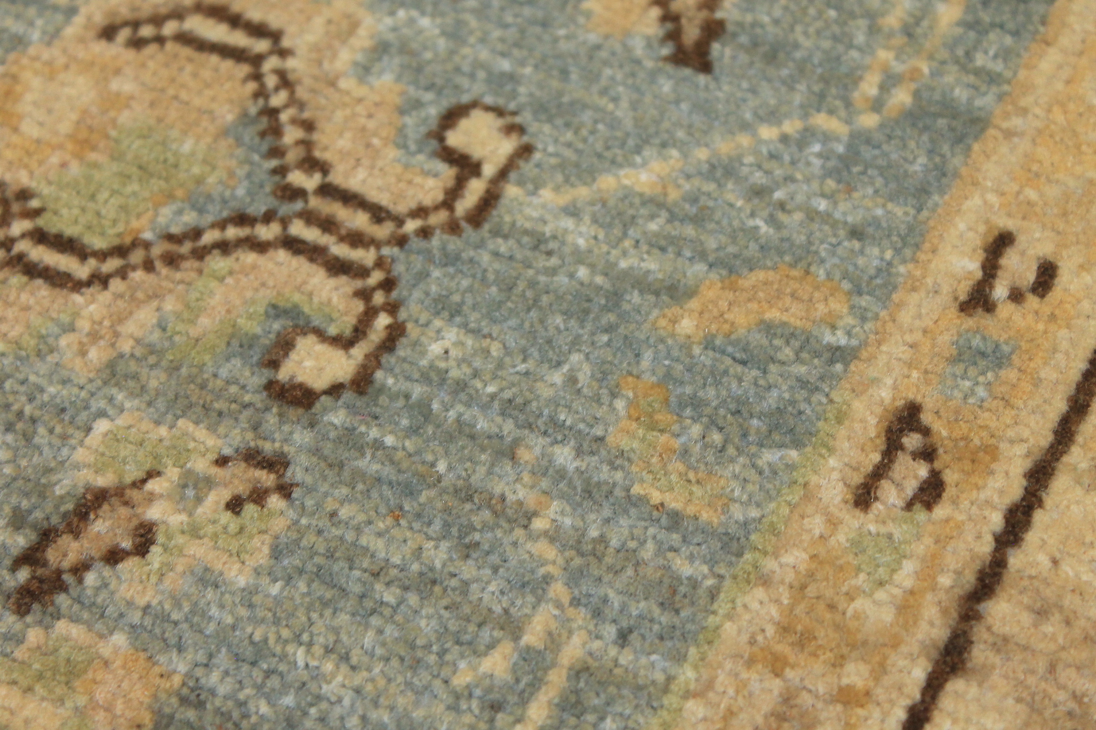 Clearance & Discount Rugs Chobi 12017 Lt. Blue - Blue & Lt. Gold - Gold Hand Knotted Rug