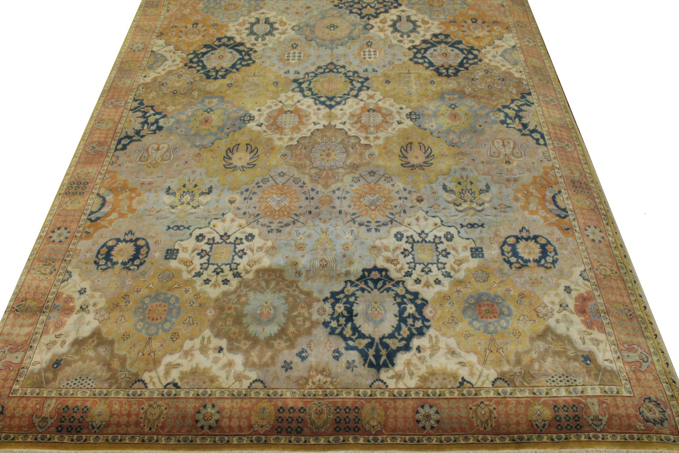 Clearance & Discount Rugs A. Lavar 12083 Multi & Rust - Orange Hand Knotted Rug