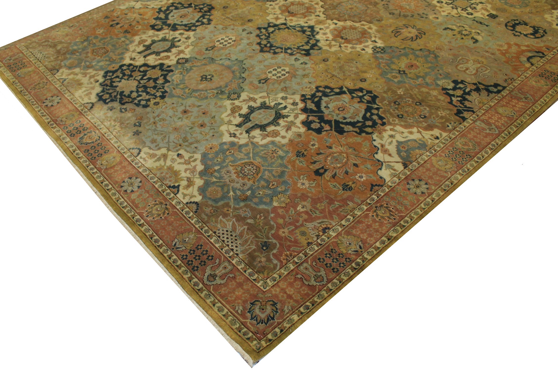 Clearance & Discount Rugs A. Lavar 12083 Multi & Rust - Orange Hand Knotted Rug