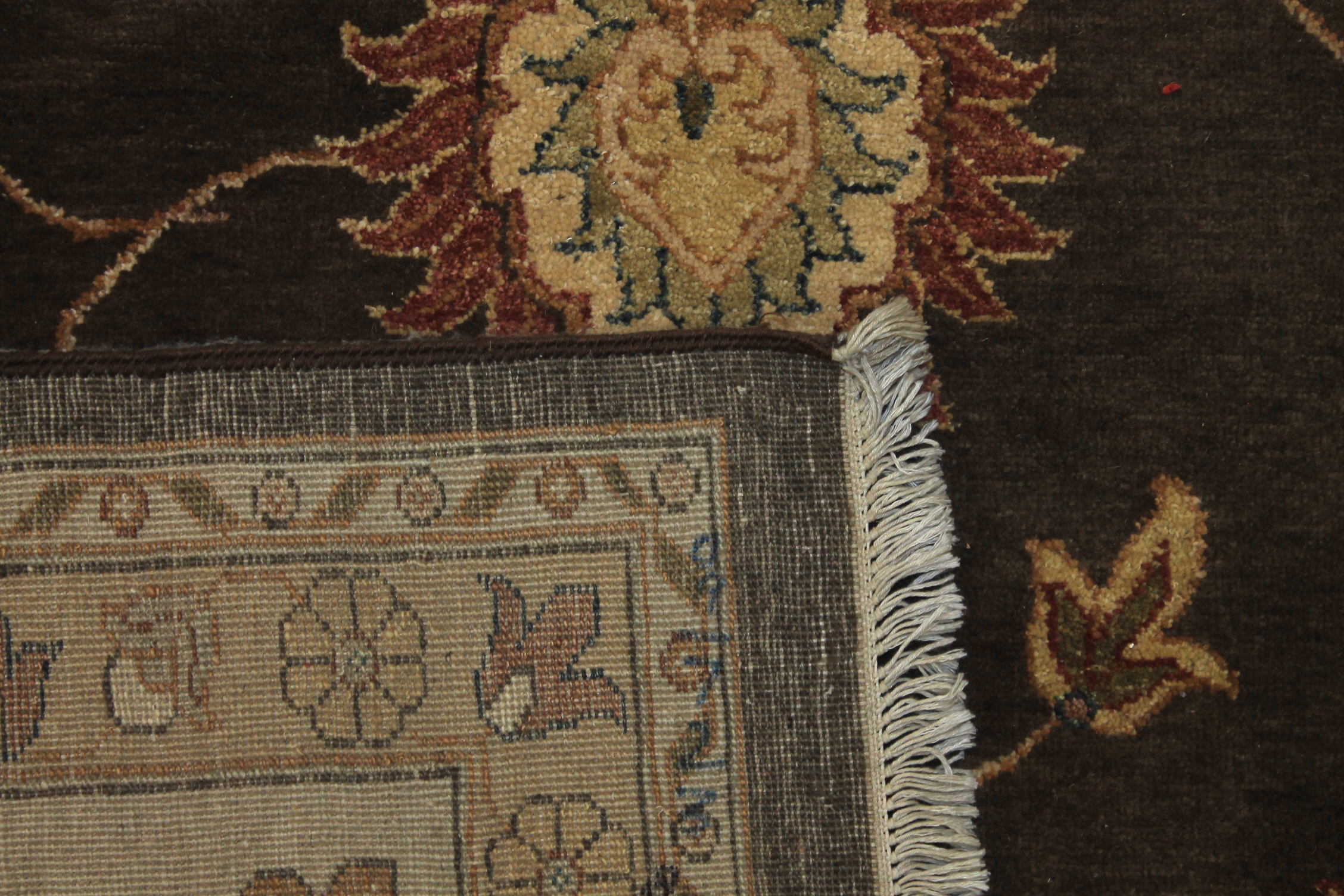 Clearance & Discount Rugs Sultan 12221 Lt. Brown - Chocolate & Ivory - Beige Hand Knotted Rug